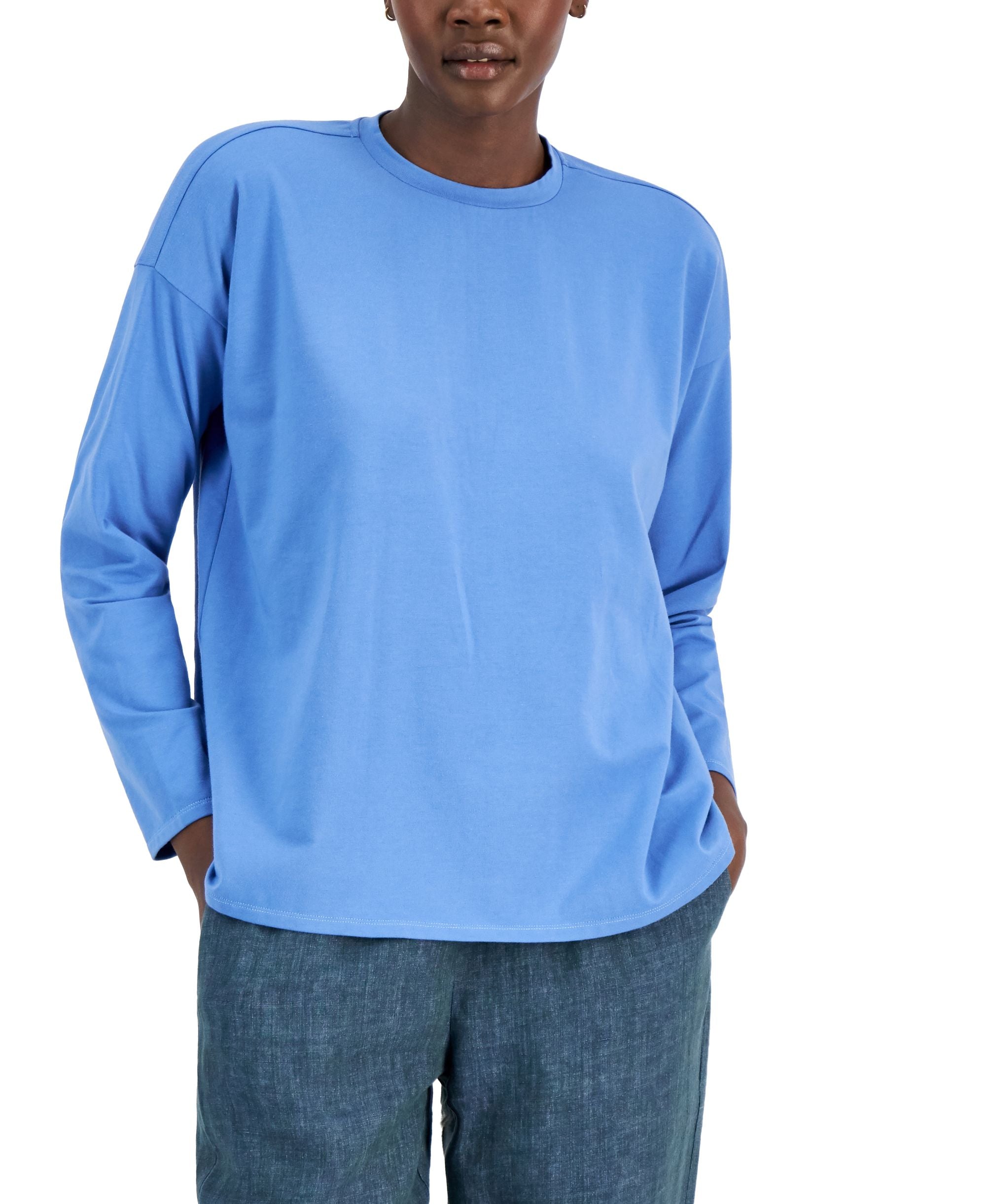 Eileen Fisher Relaxed Crew Neck Top