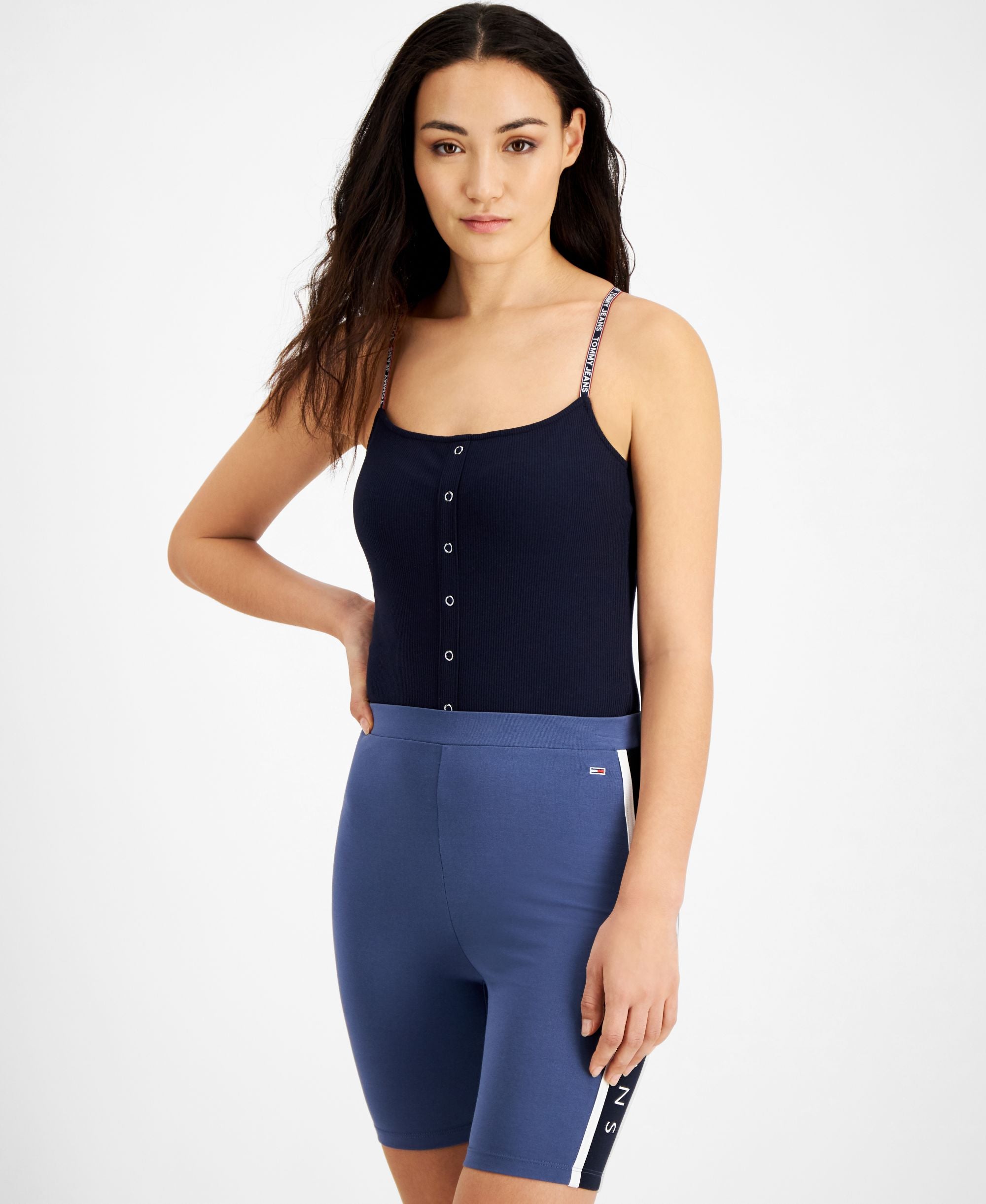 Tommy Jeans Ribbed Spaghetti Strap Bodysuit
