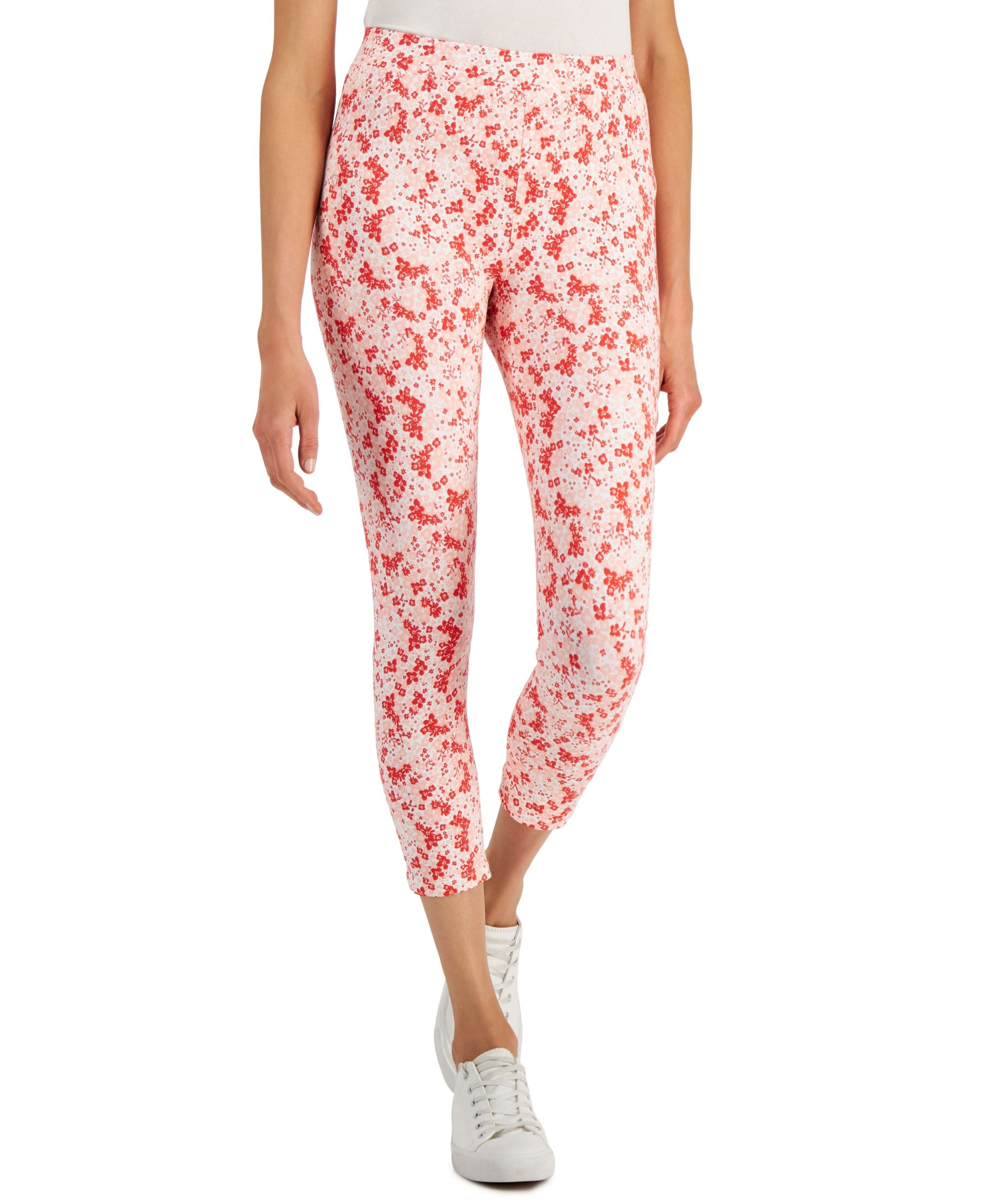 Style & Co Floral Print Capri Leggings