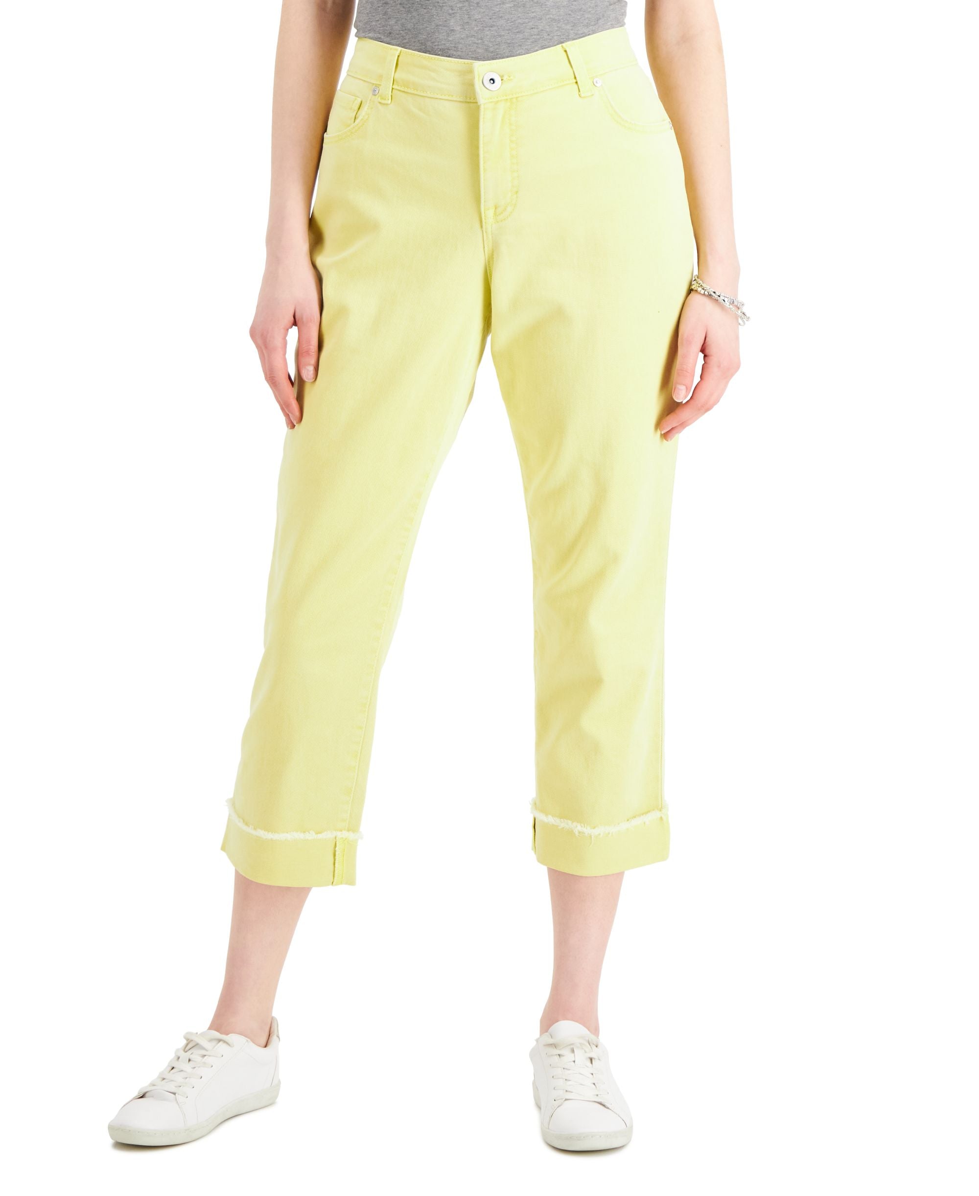 Style & Co Curvy Cuffed Capri Jeans