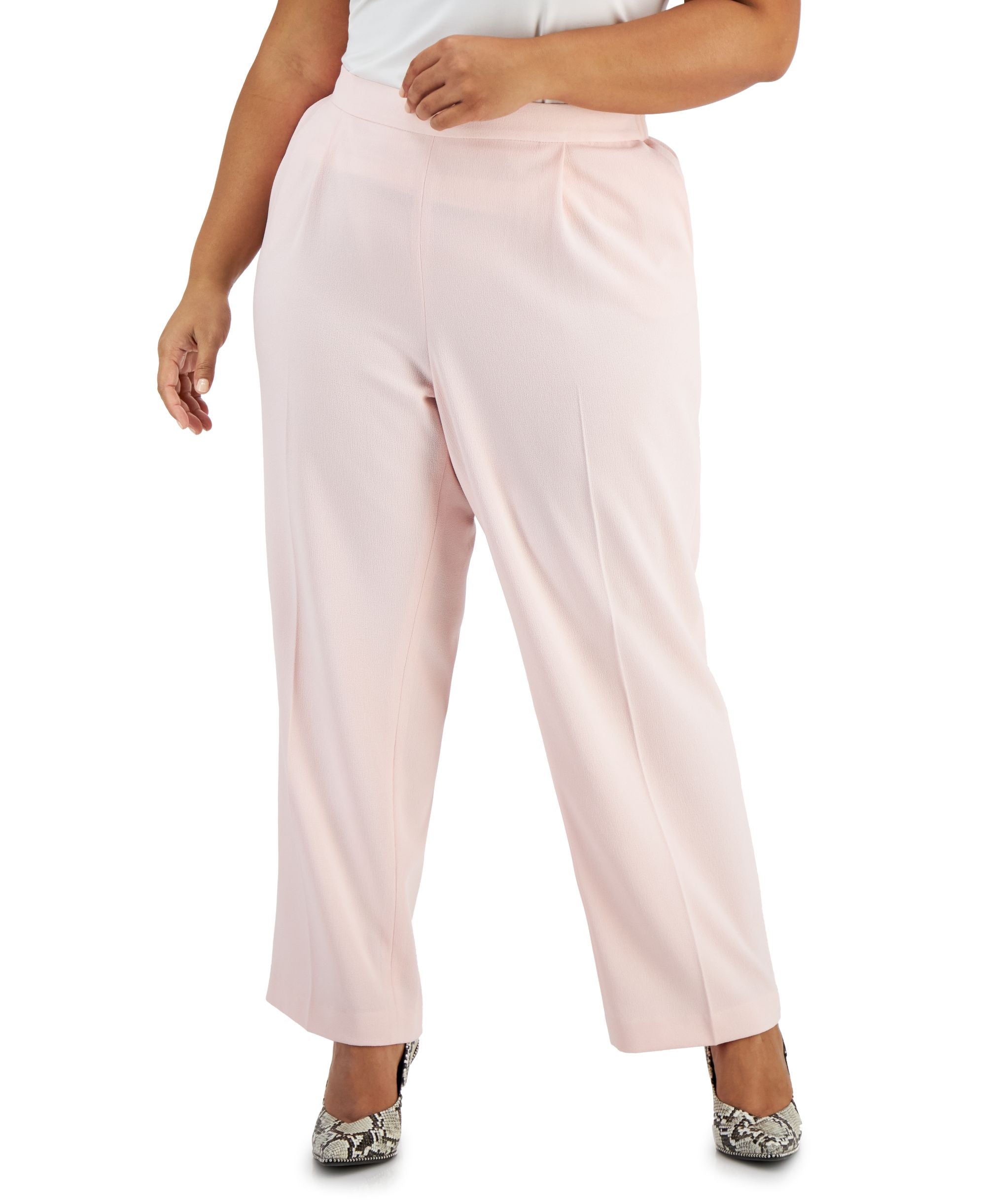 Bar III Plus Size Solid Pull On Pants