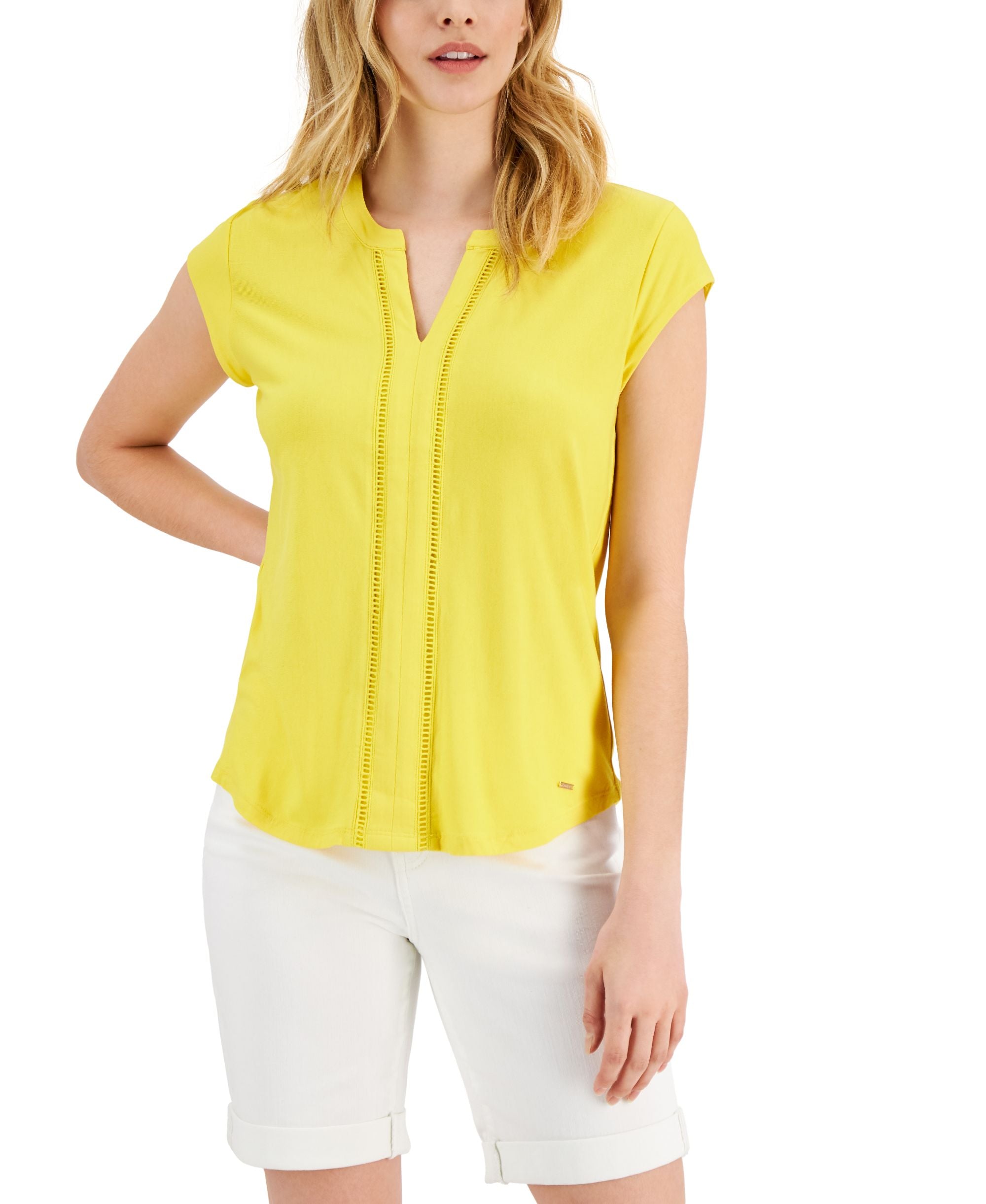 Tommy Hilfiger Ladder Stitched Top