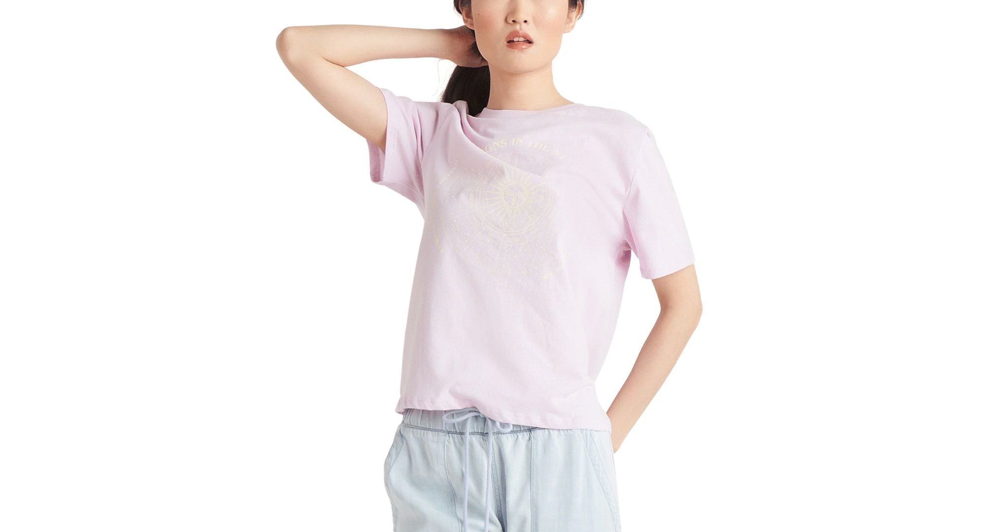 Black Tape Astrology Graphic T-Shirt