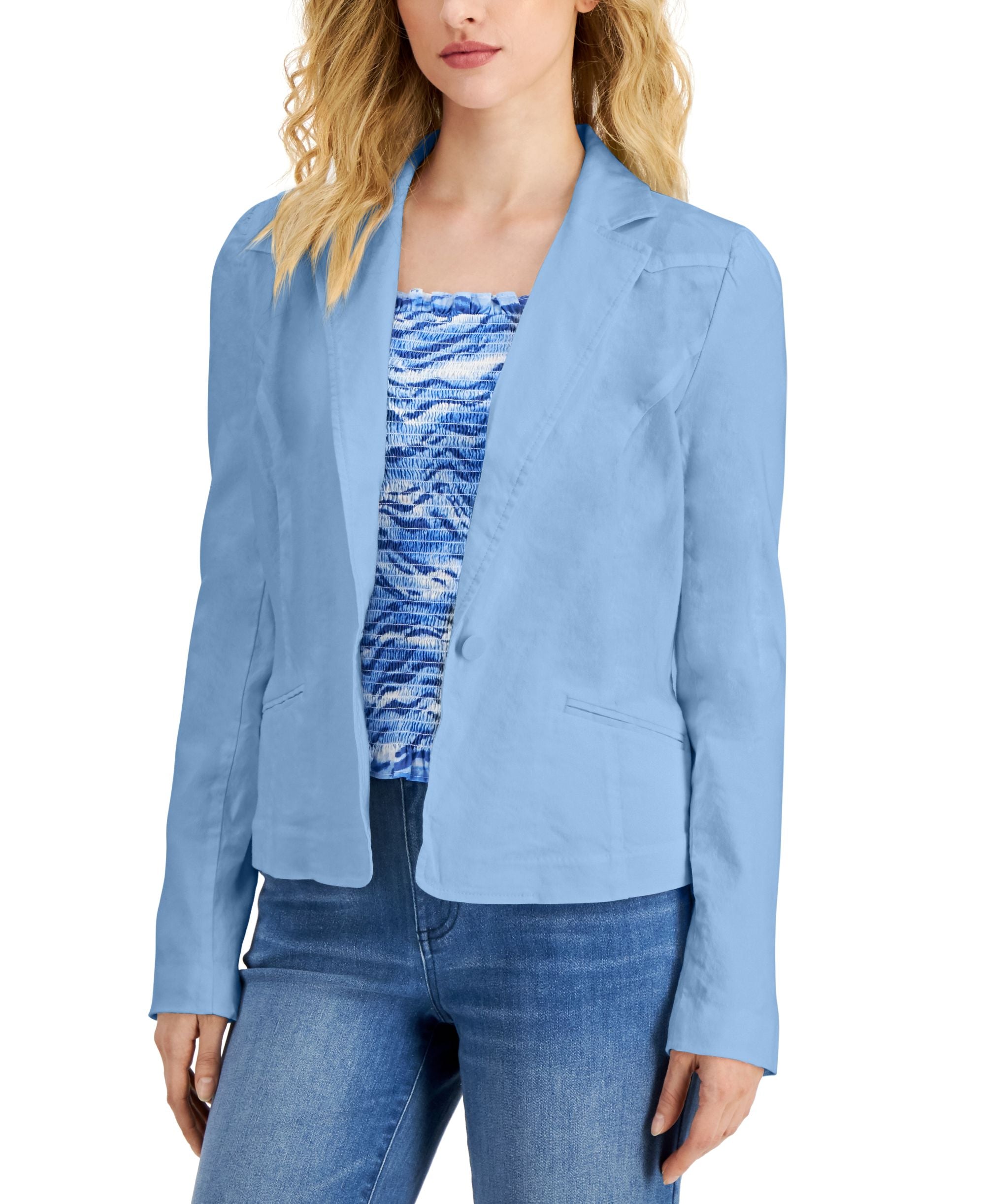INC International Concepts Womens Puff Sleeve Jacket