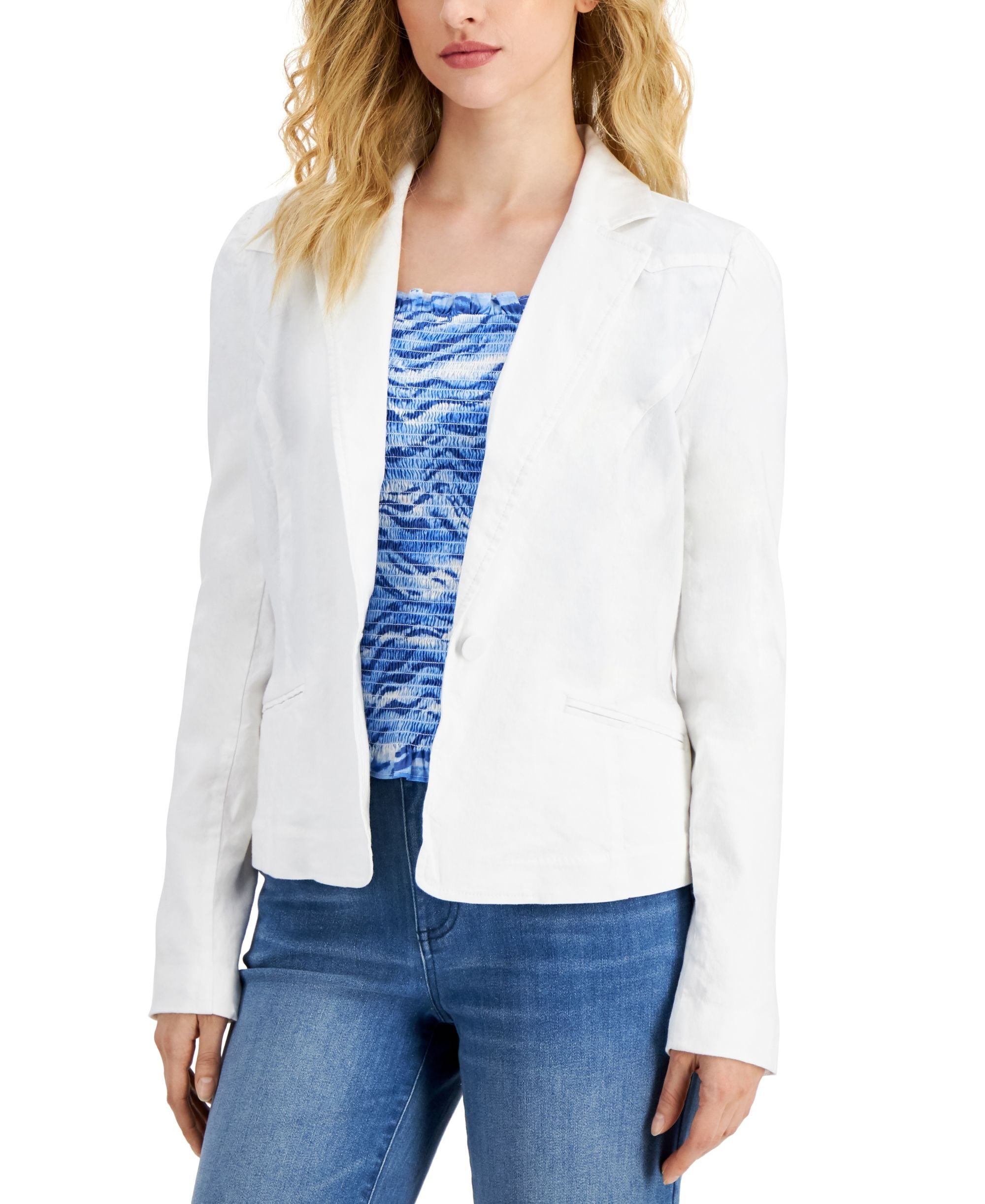 INC International Concepts Womens Puff Sleeve Jacket