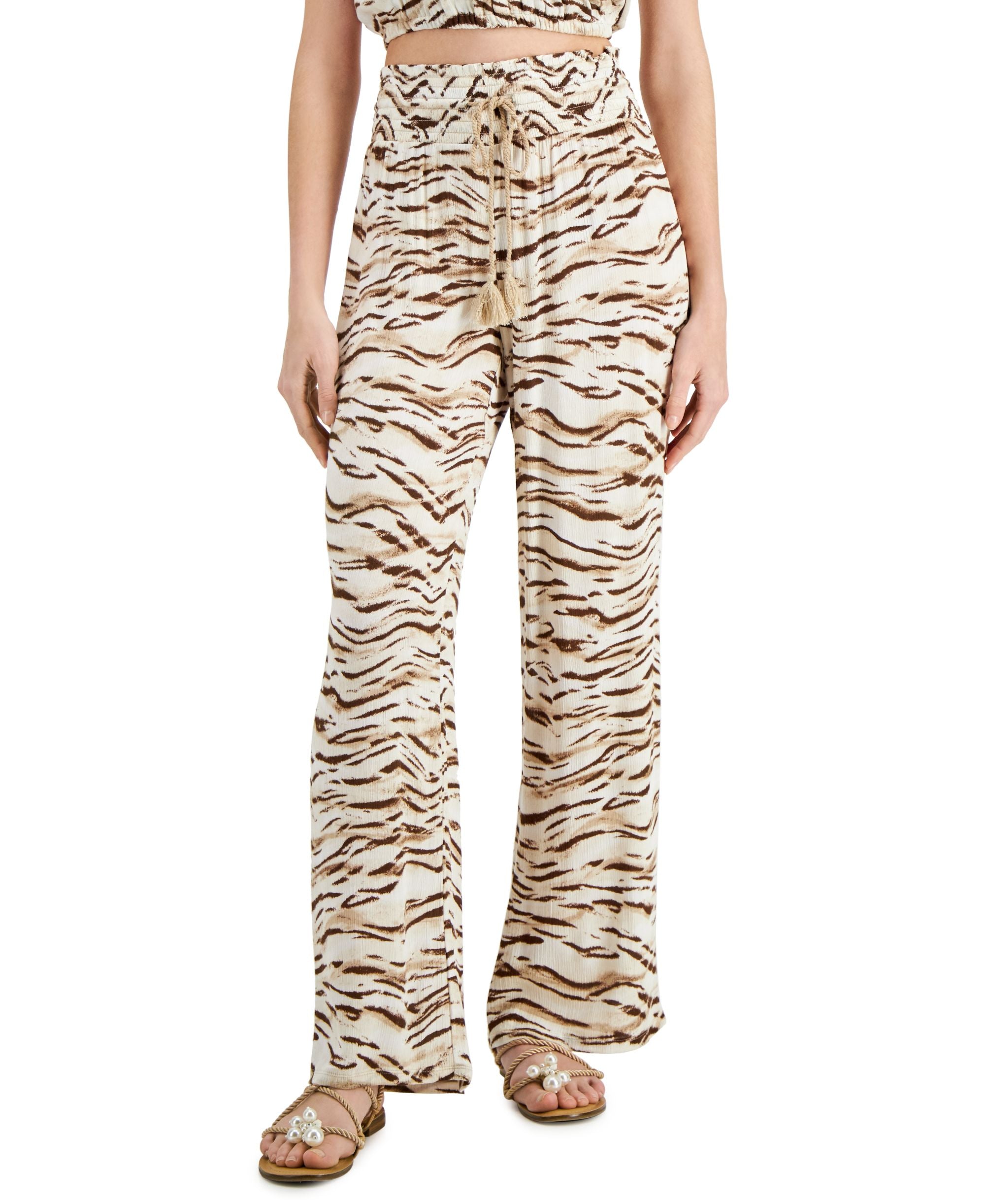 INC International Concepts Womens Printed Wide Leg Pants