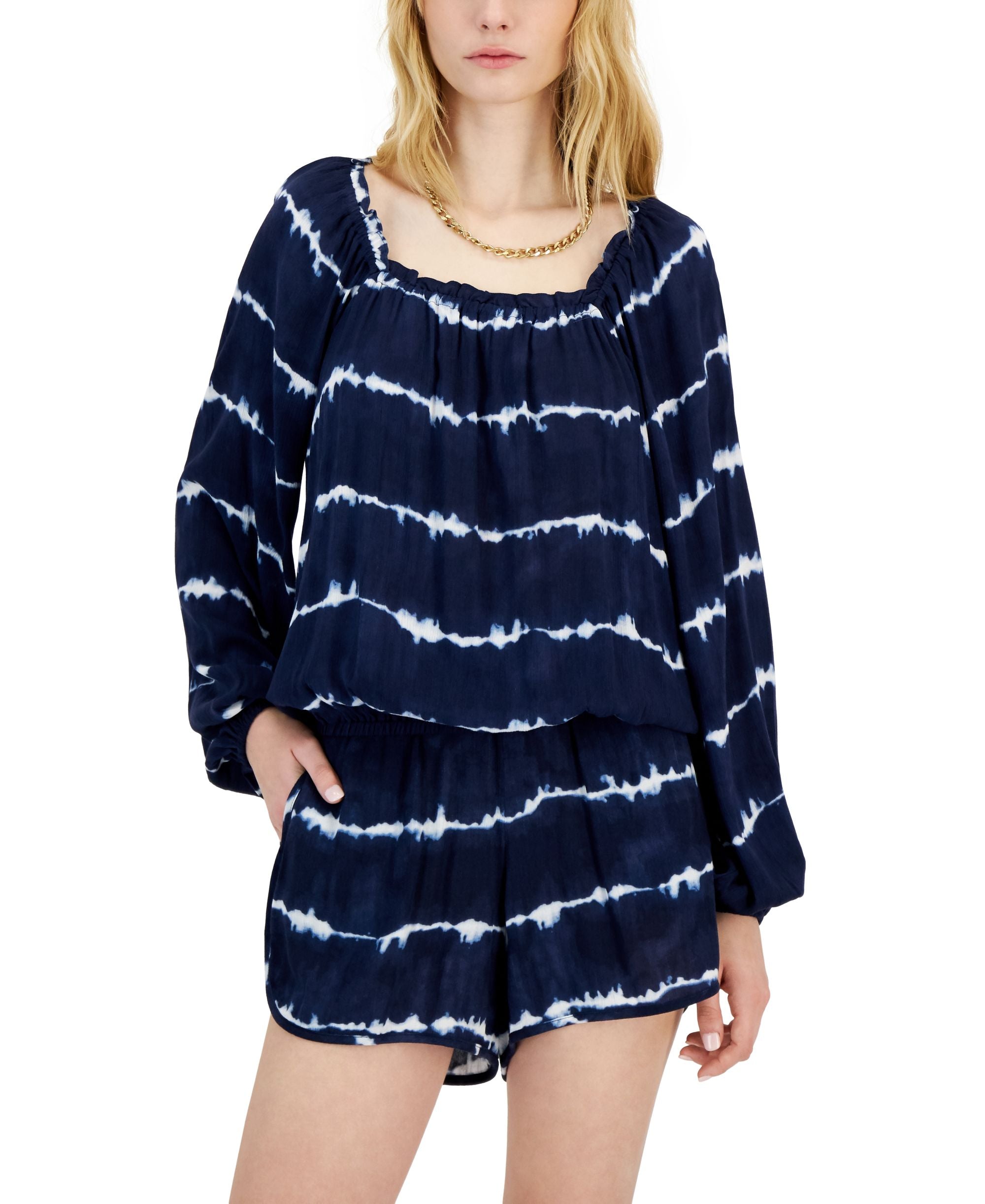 INC International Concepts Womens Square Neck Top