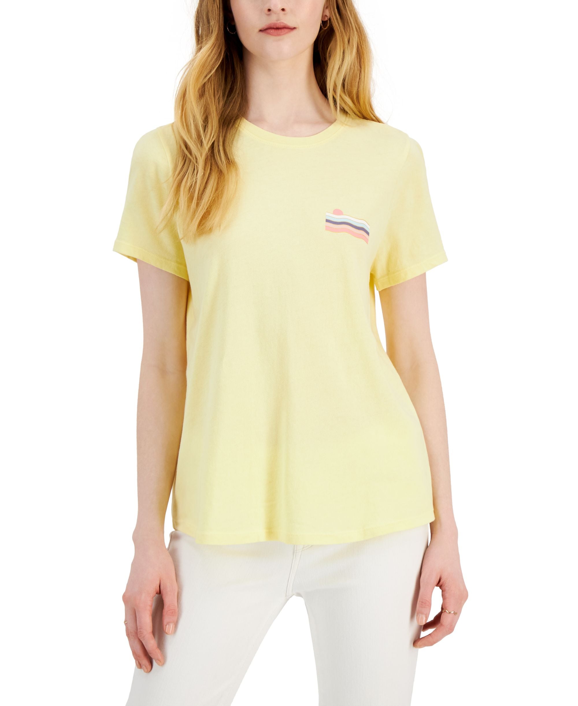 Style & Co Petite Cotton Waves T-Shirt