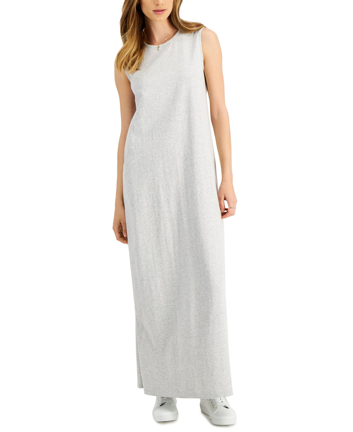 Style & Co Womens Heather Muscle Tank Dress