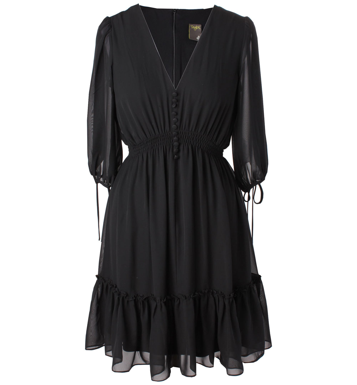 Taylor Smocked Chiffon A Line Dress