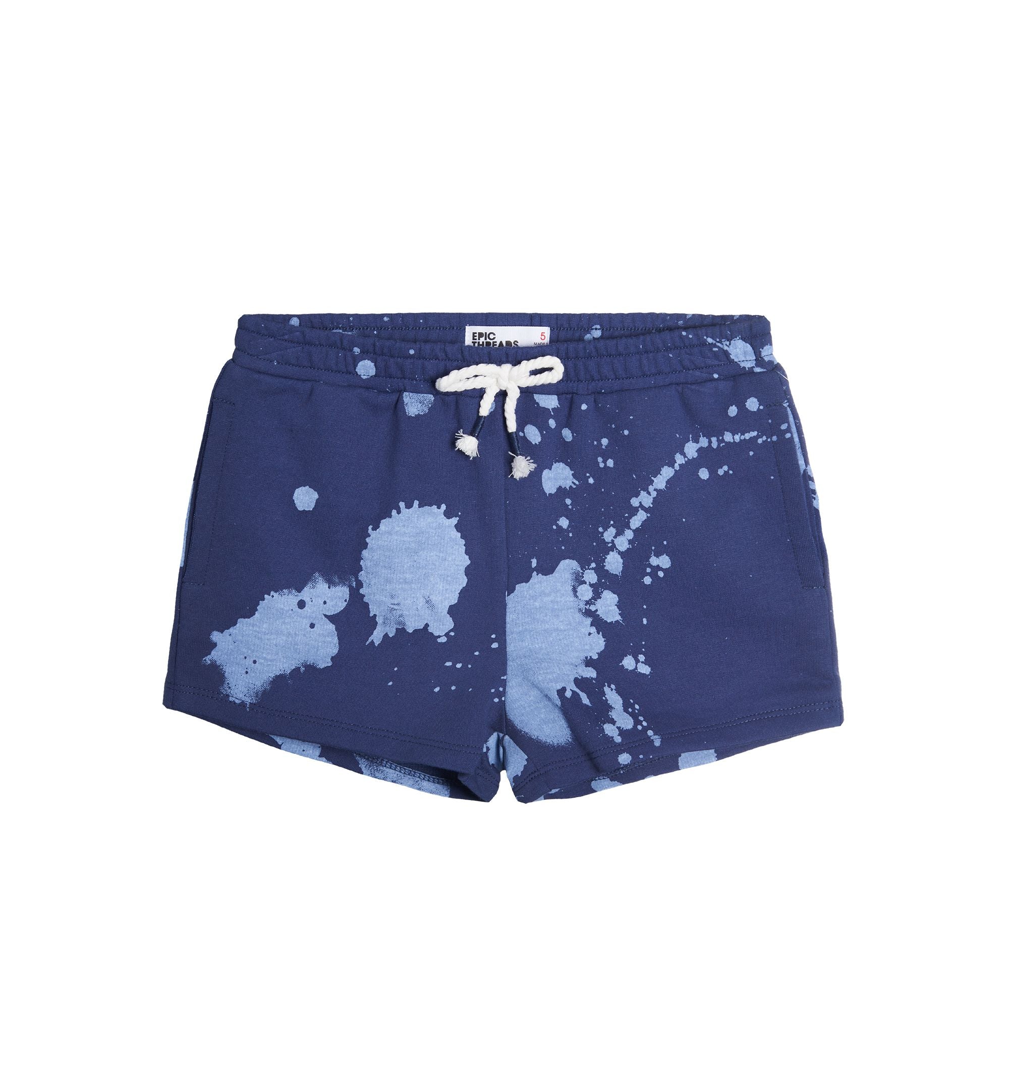 Epic Threads Toddler Girls Paint Splatter Knit Shorts