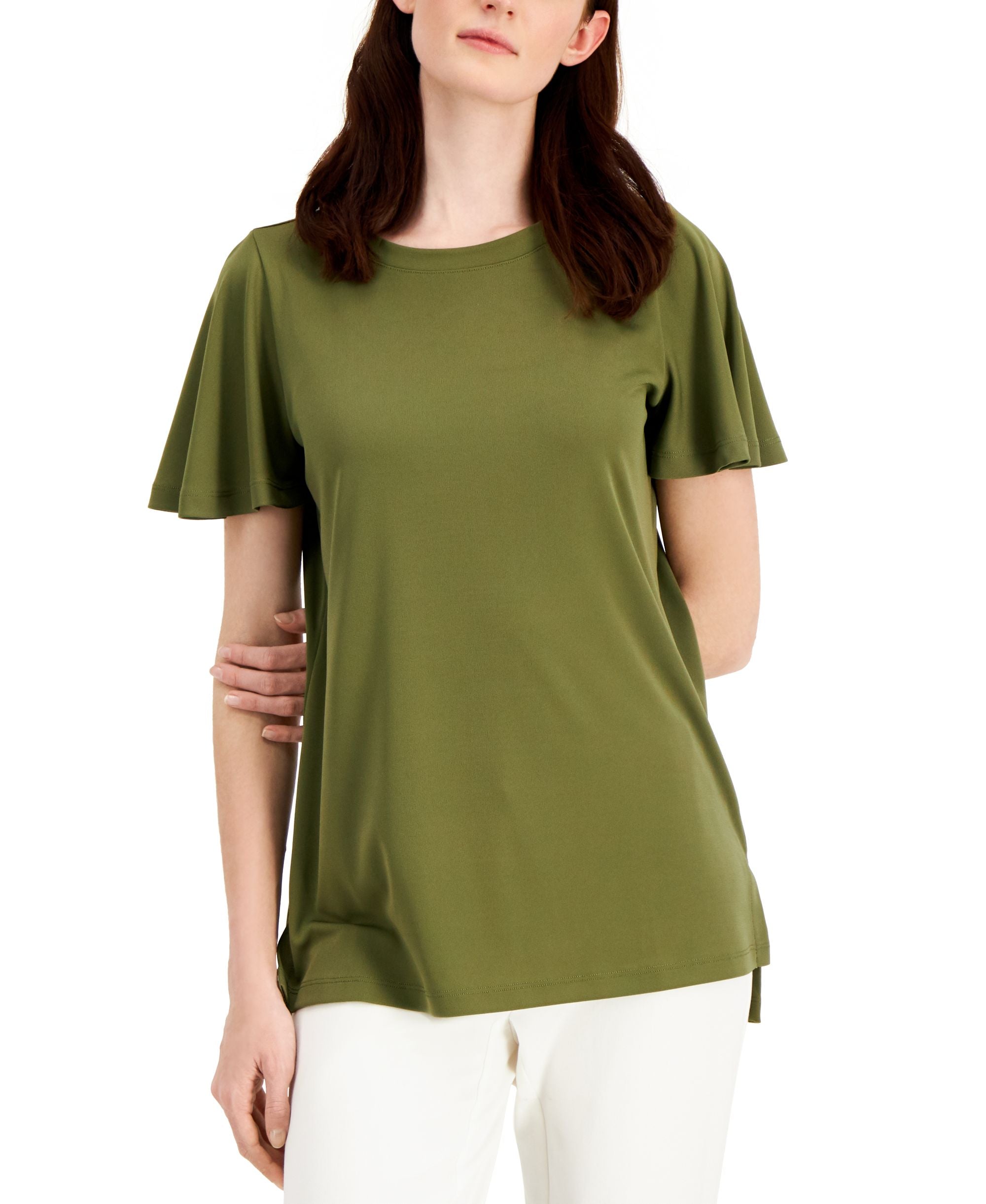 Alfani Flutter Sleeve T-Shirt