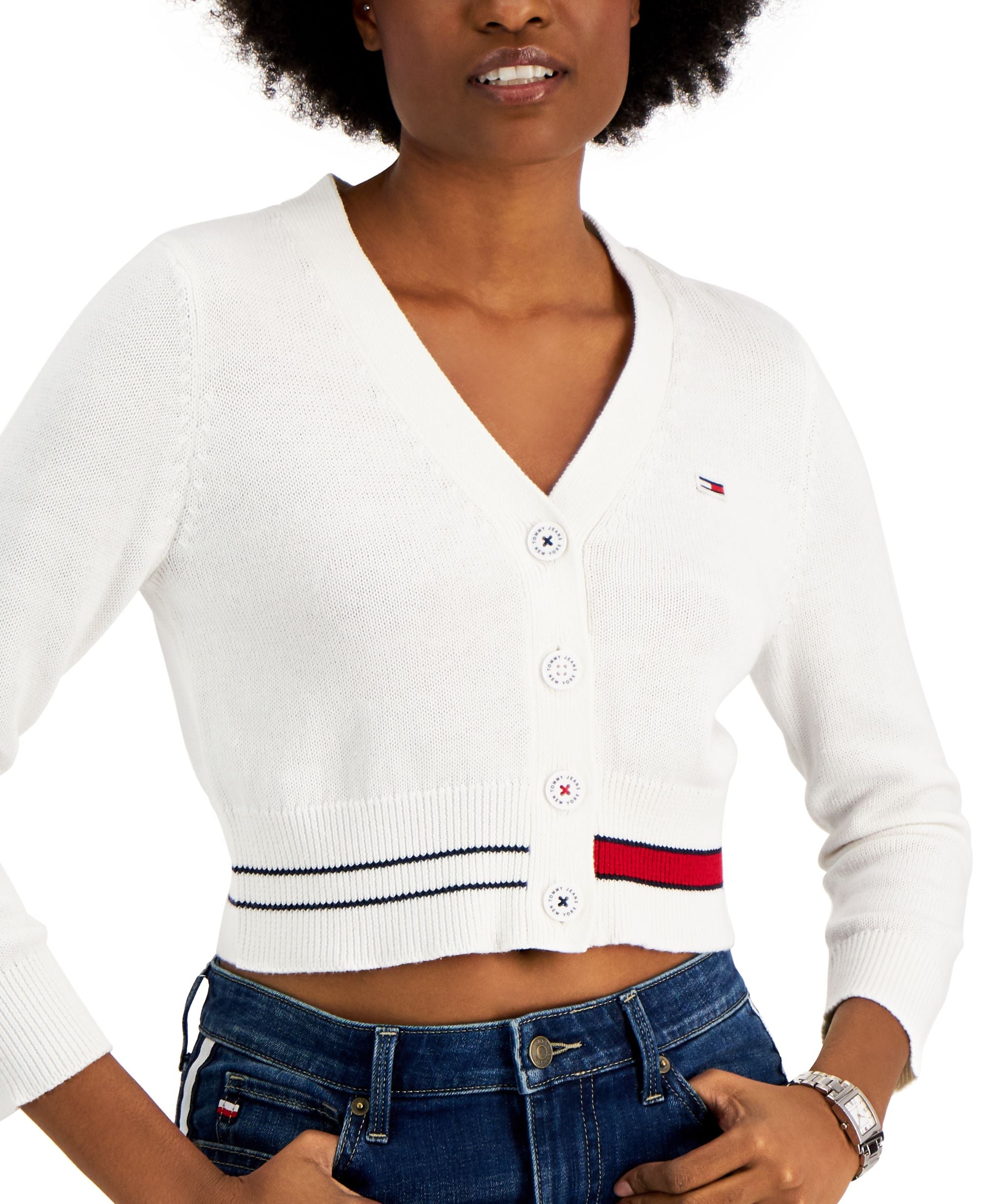 Tommy Jeans Cropped Cardigan