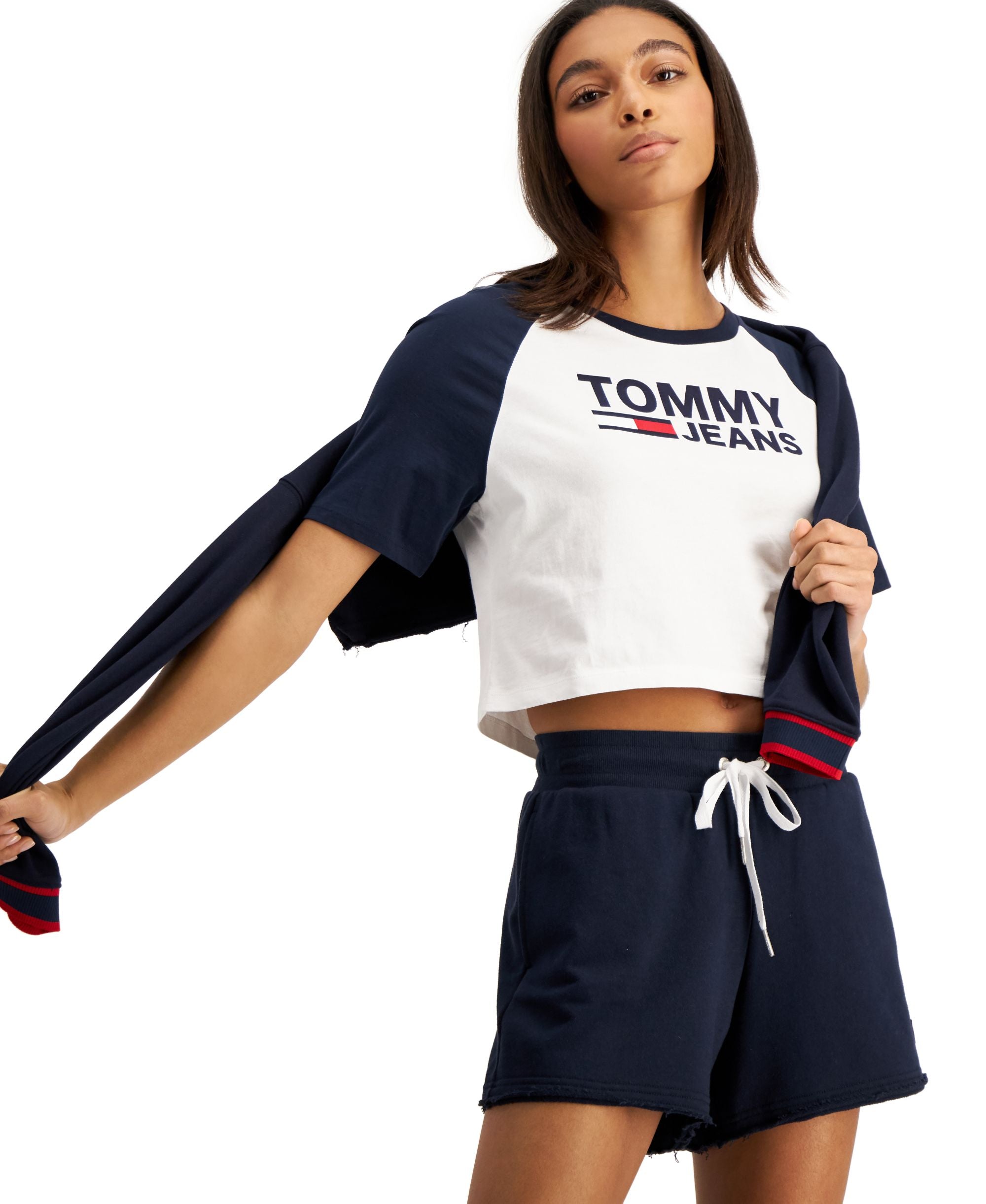 Tommy Jeans Fused Logo Baseball T-Shirt