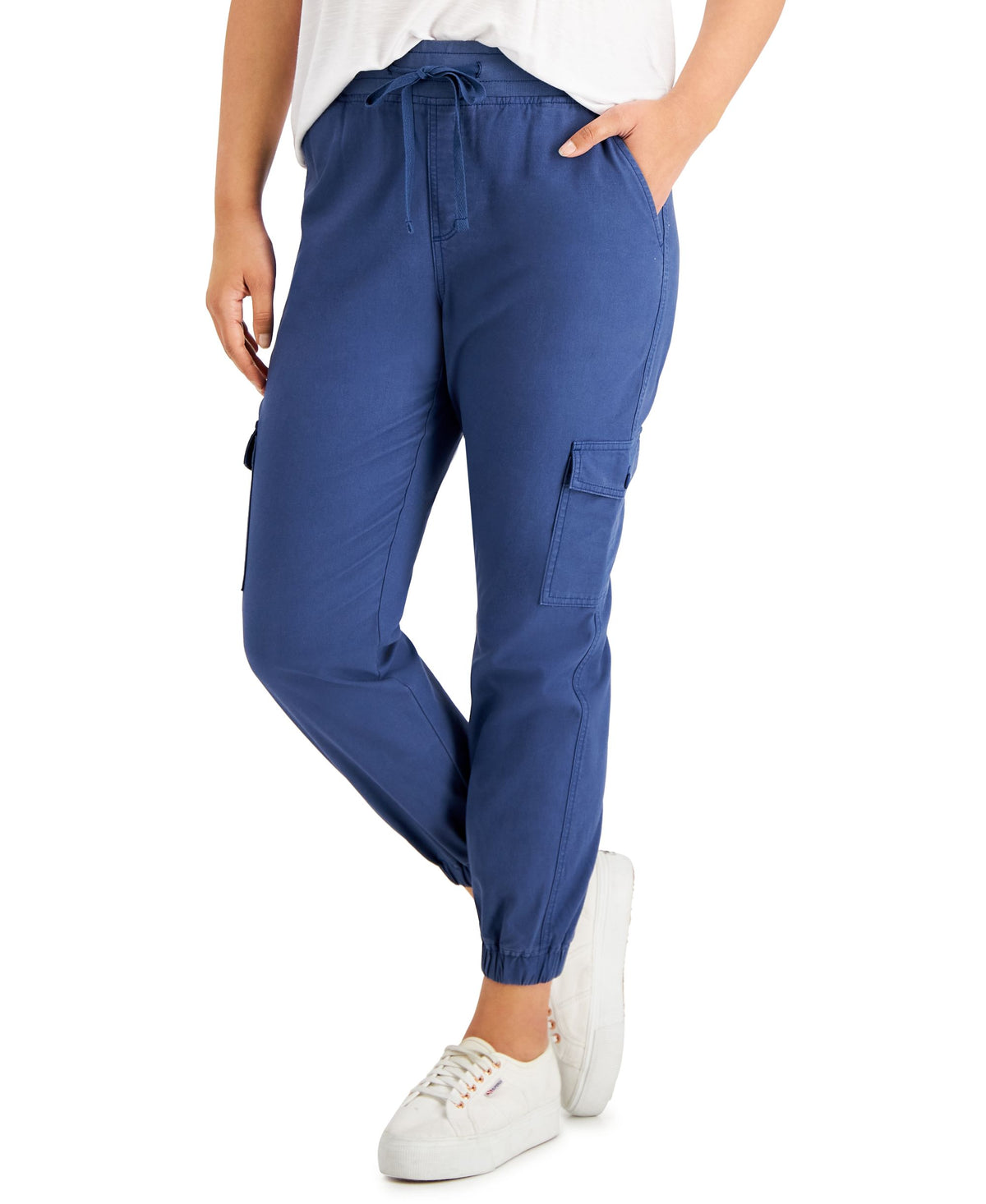 Style & Co Womens Cargo Joggers