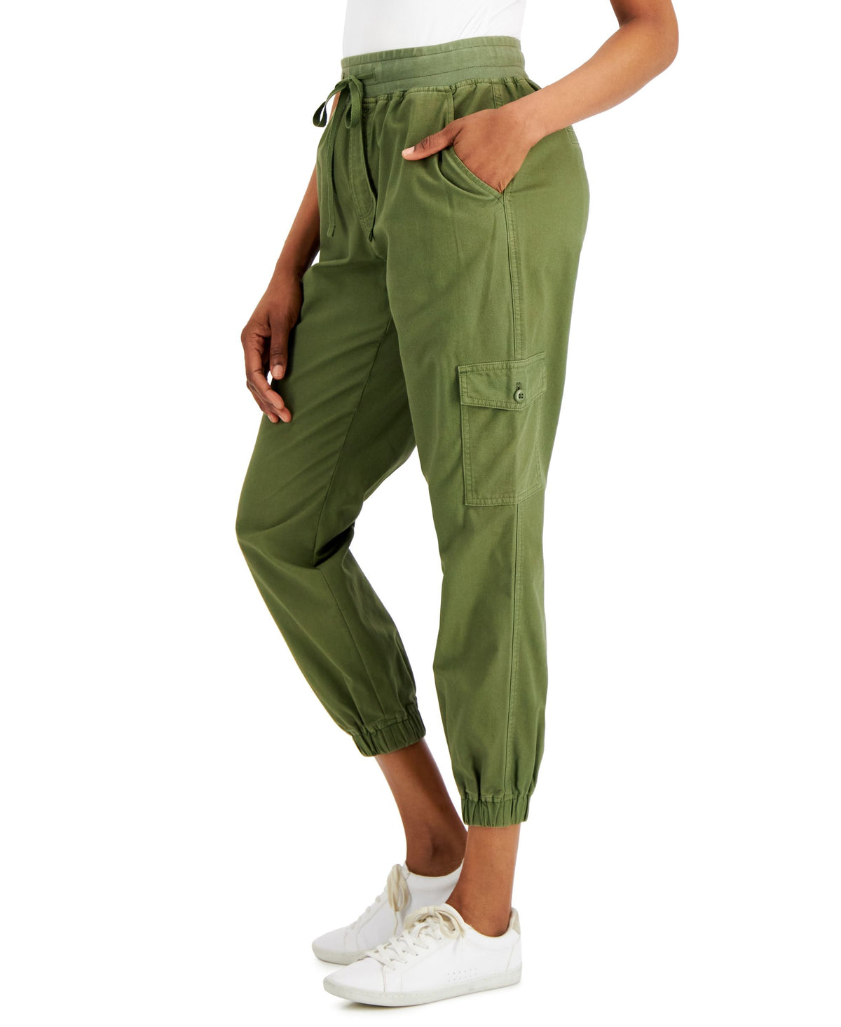 Style & Co Womens Cargo Joggers