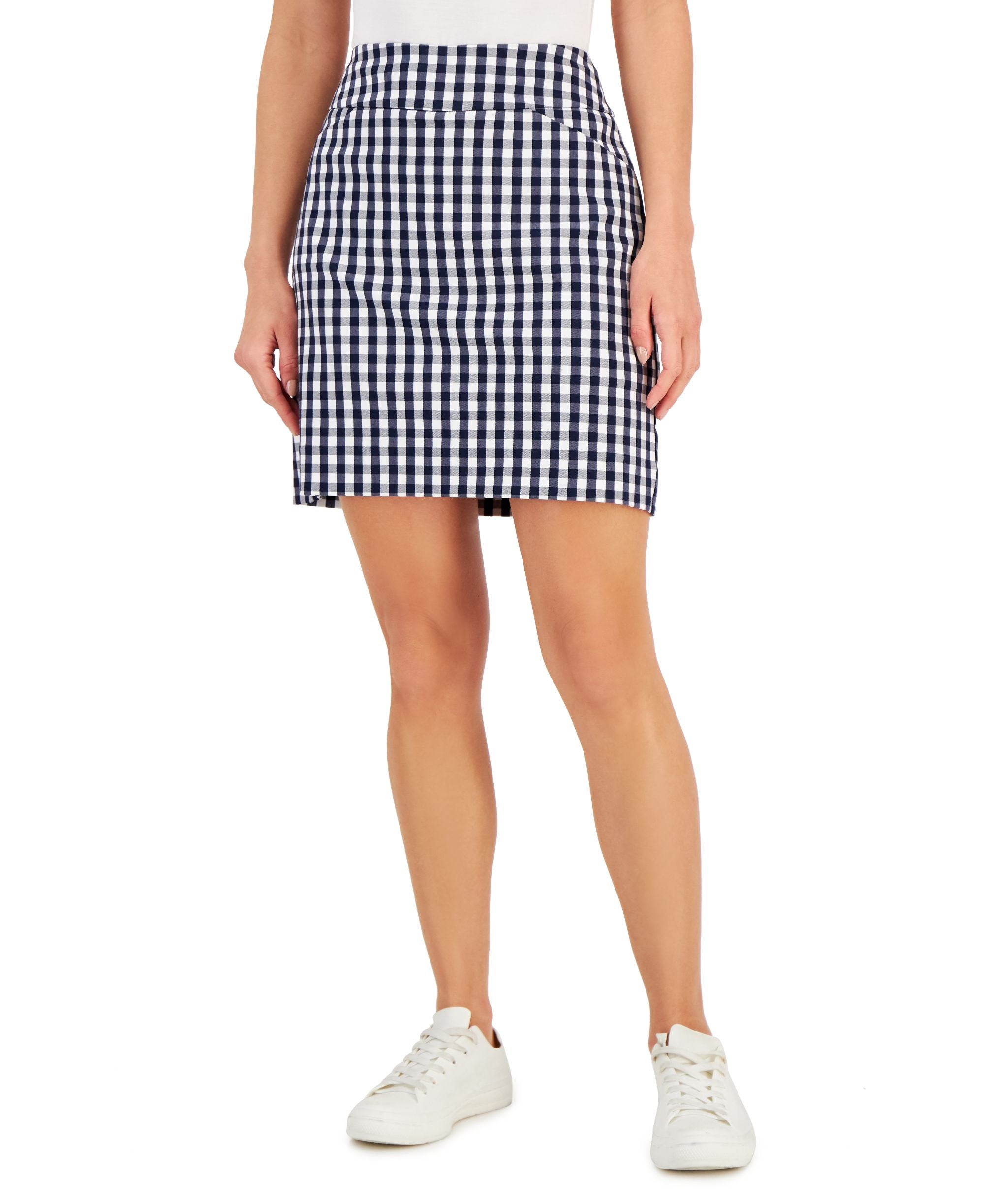 Charter Club Womens Gingham Skort
