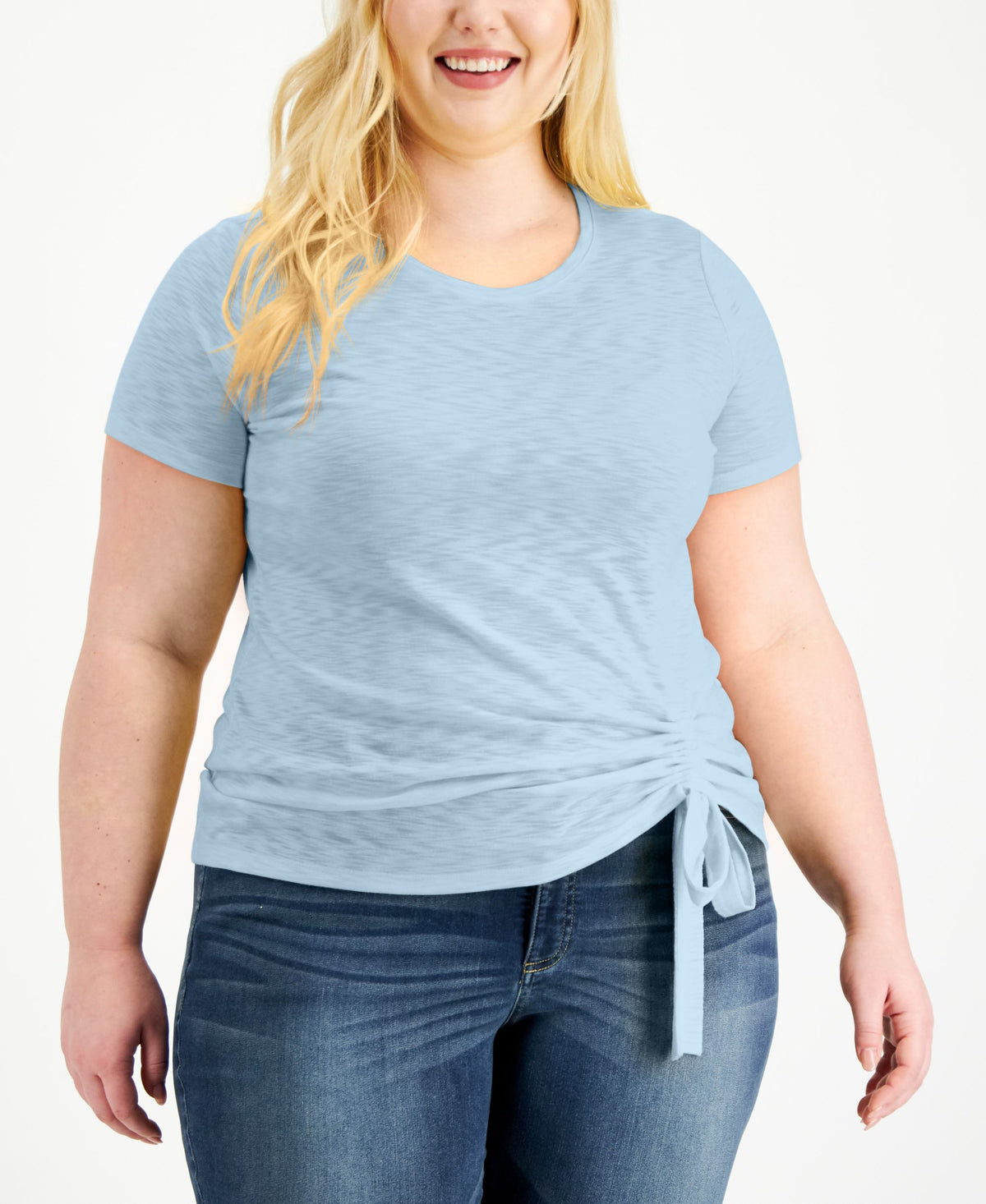 INC International Concepts Plus Size Ruched Top