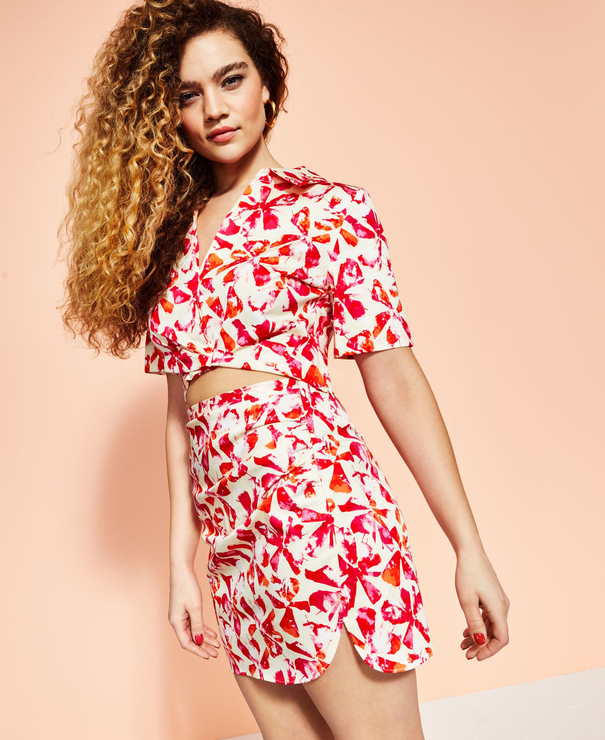 Royalty By Maluma Side Pleated Mini Skirt