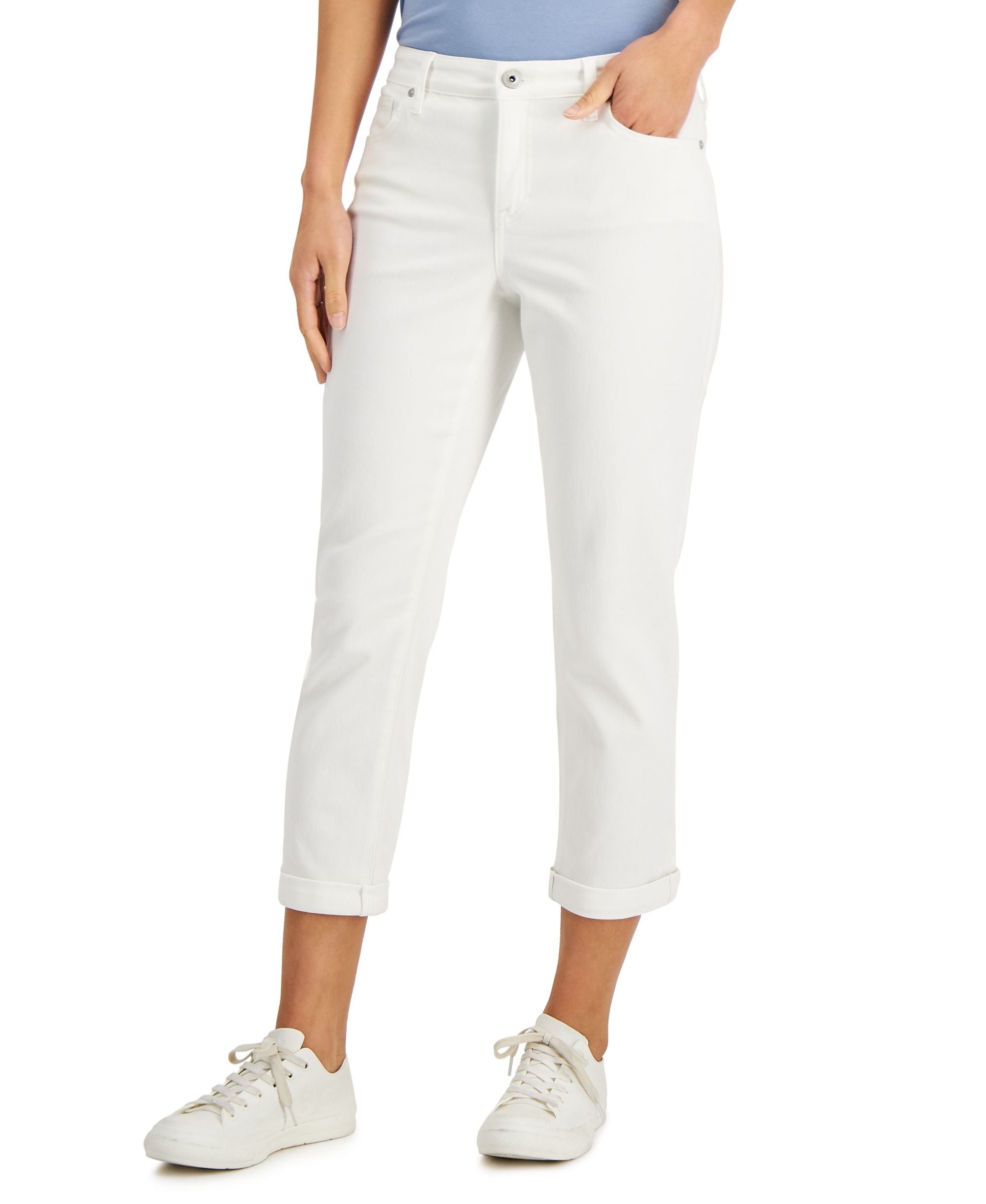 Style & Co Petite Curvy Fit Girlfriend Jeans