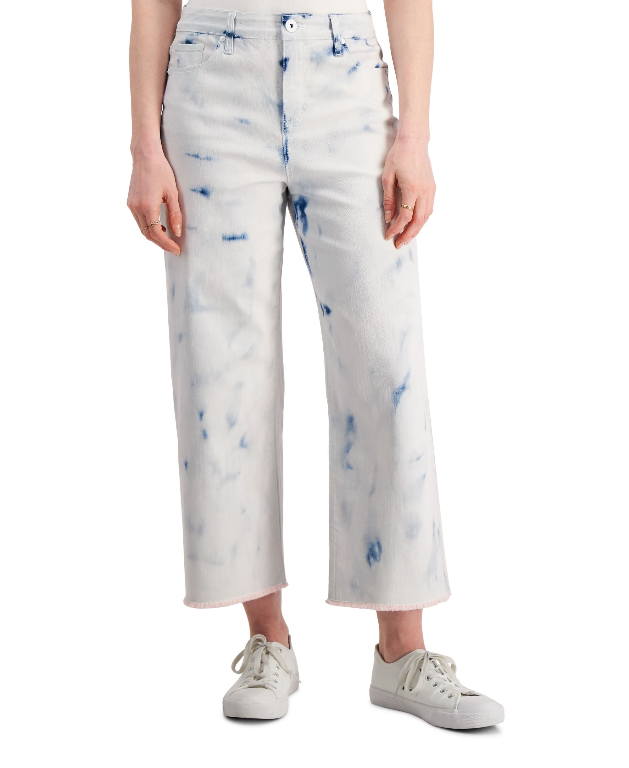 Style & Co Wide Leg Cropped Jeans