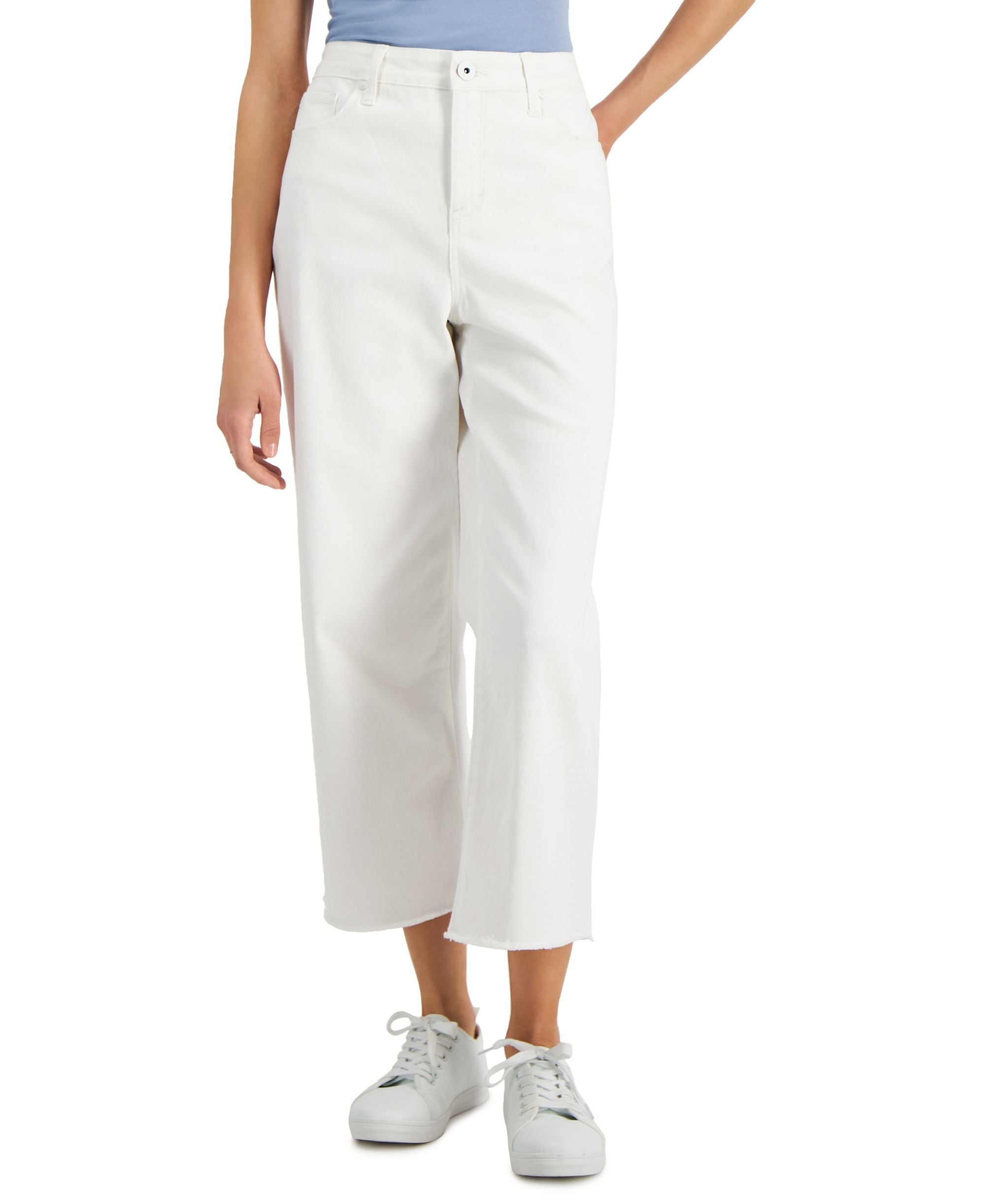 Style & Co Wide Leg Cropped Jeans
