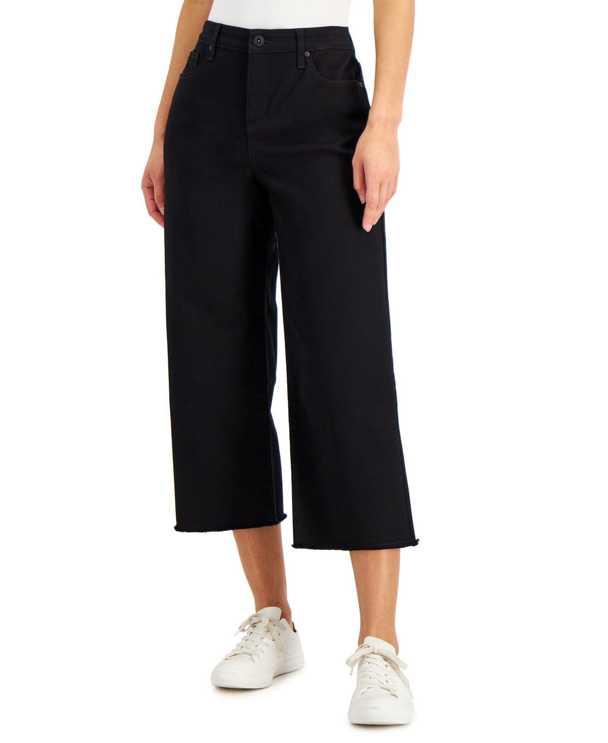 Style & Co Wide Leg Cropped Jeans