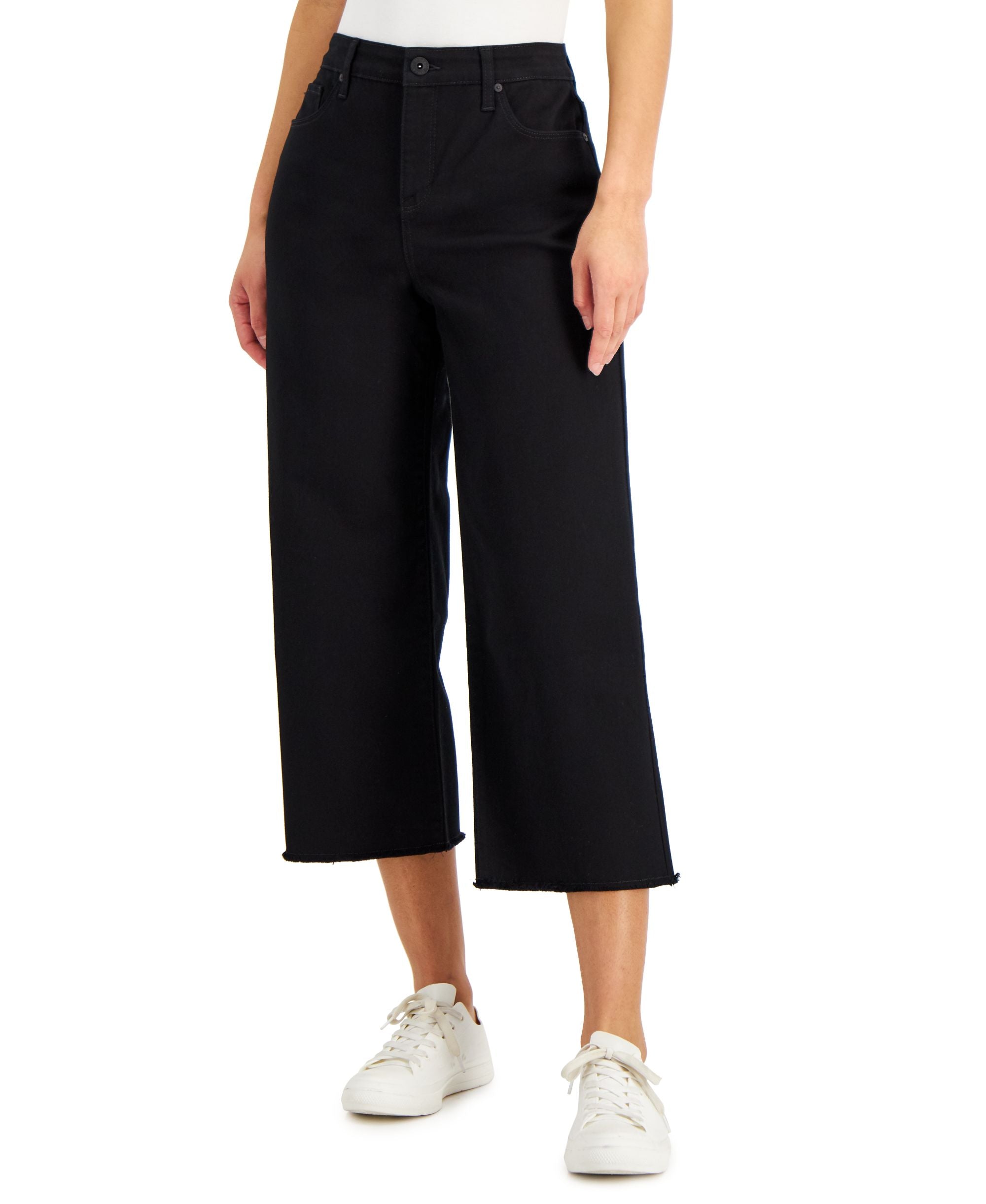 Style & Co Wide Leg Cropped Jeans