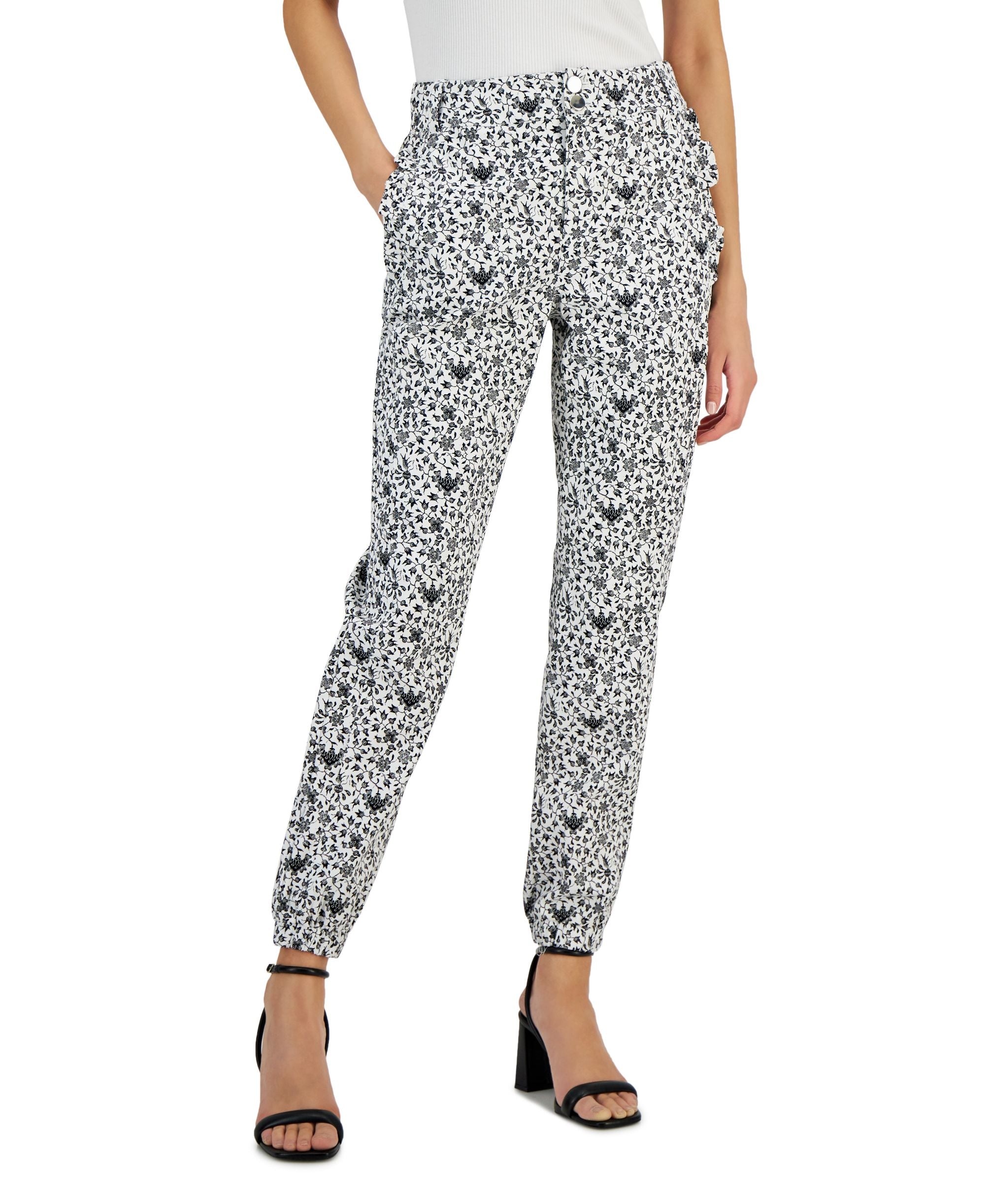 INC International Concepts Womens Printed High Rise Pants