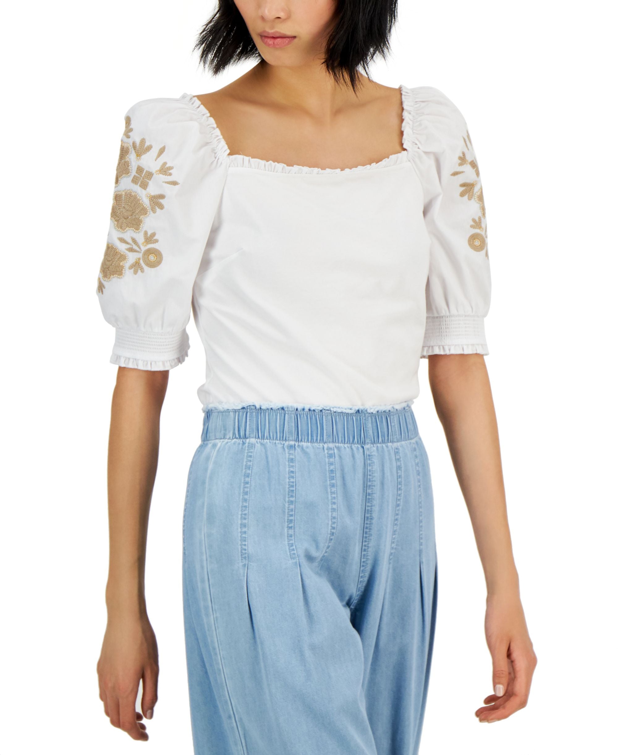 INC International Concepts Womens Embellished Top