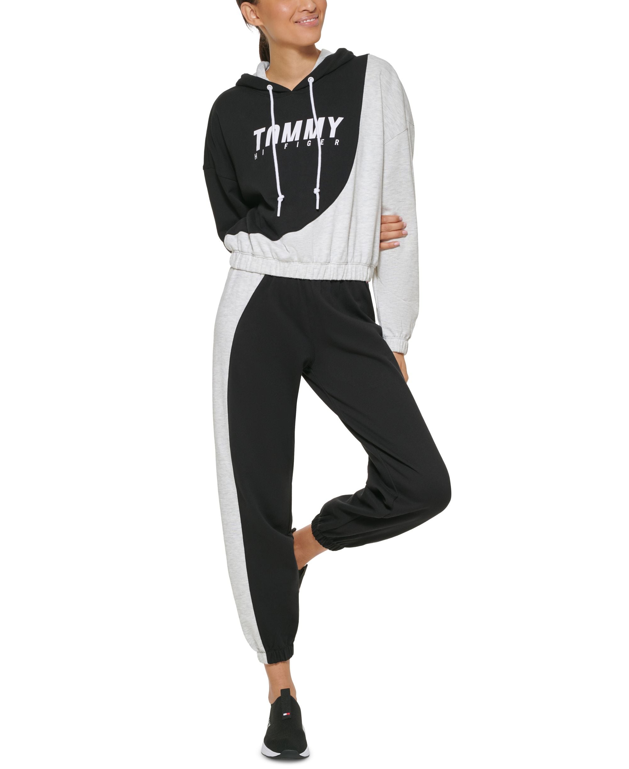 Tommy Hilfiger Sport Womens Colorblocked Hoodie