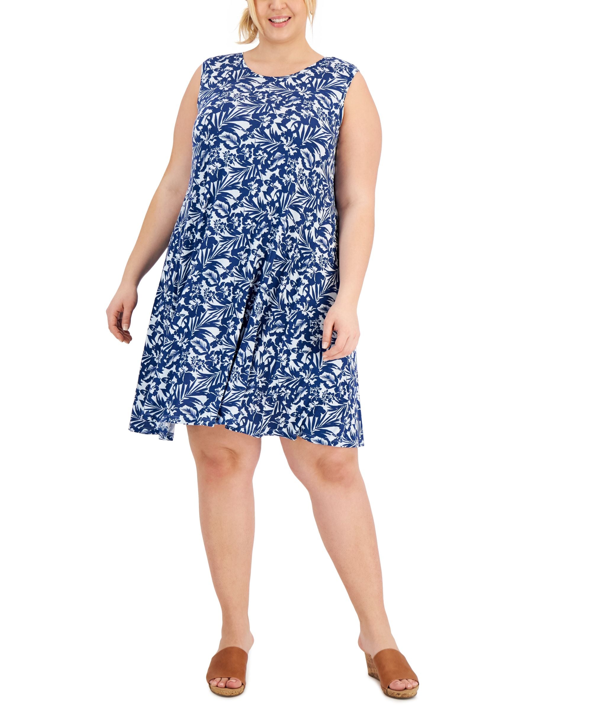 Style & Co Plus Size Printed Flip Flop Dress