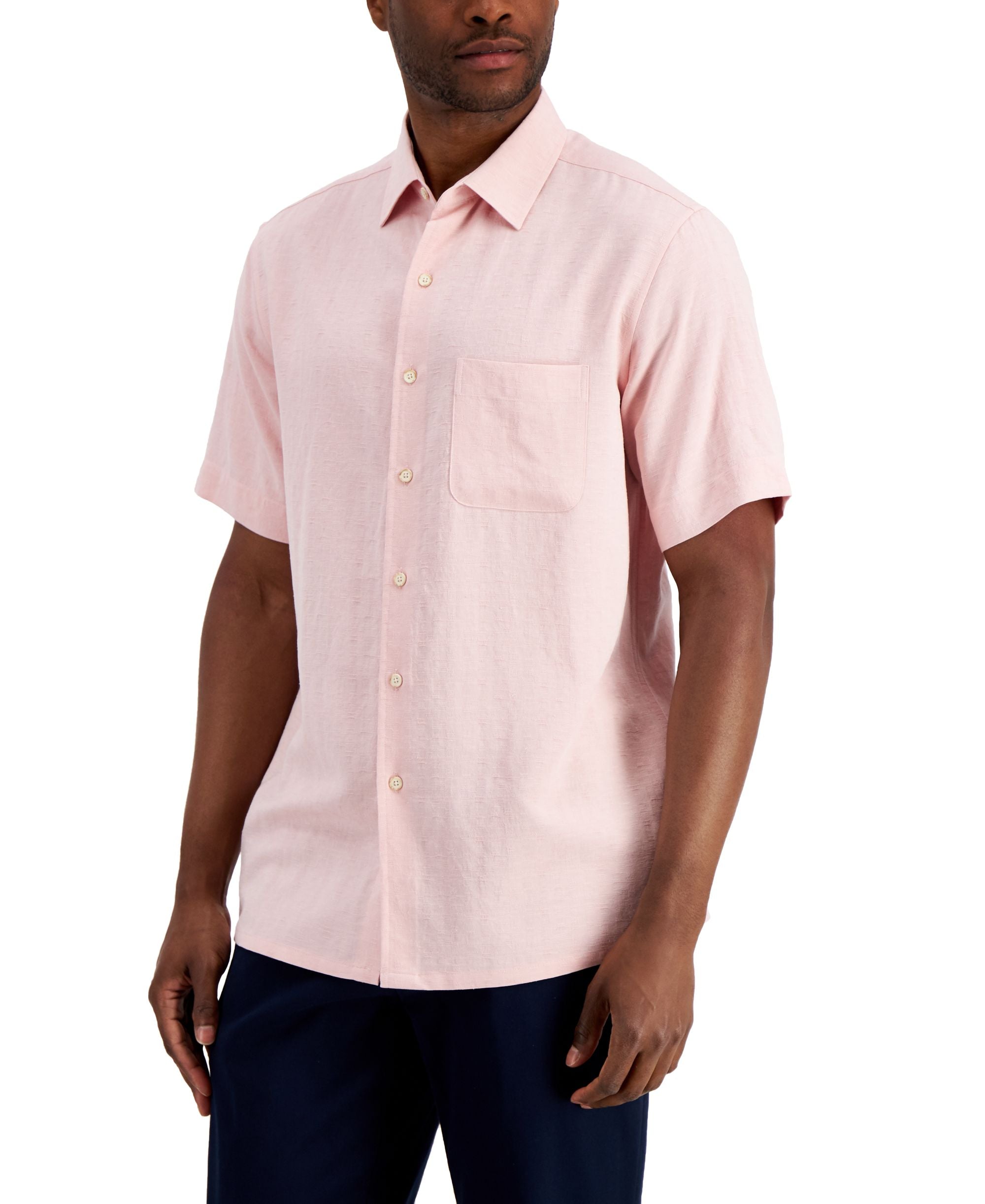 Club Room Mens Textured Shirt