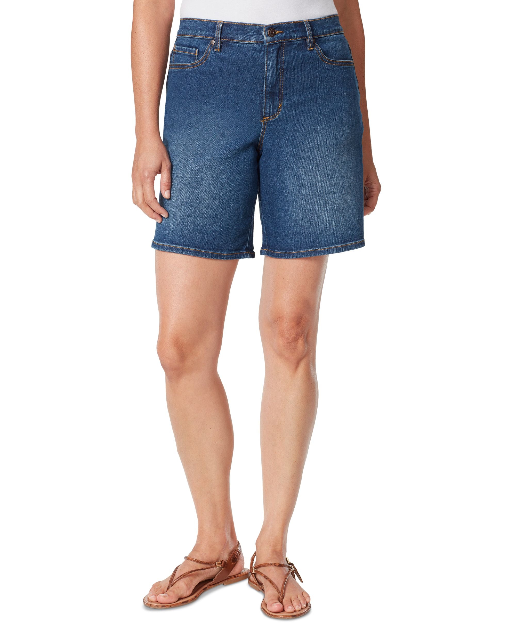 Gloria Vanderbilt 8 Relaxed Denim Shorts