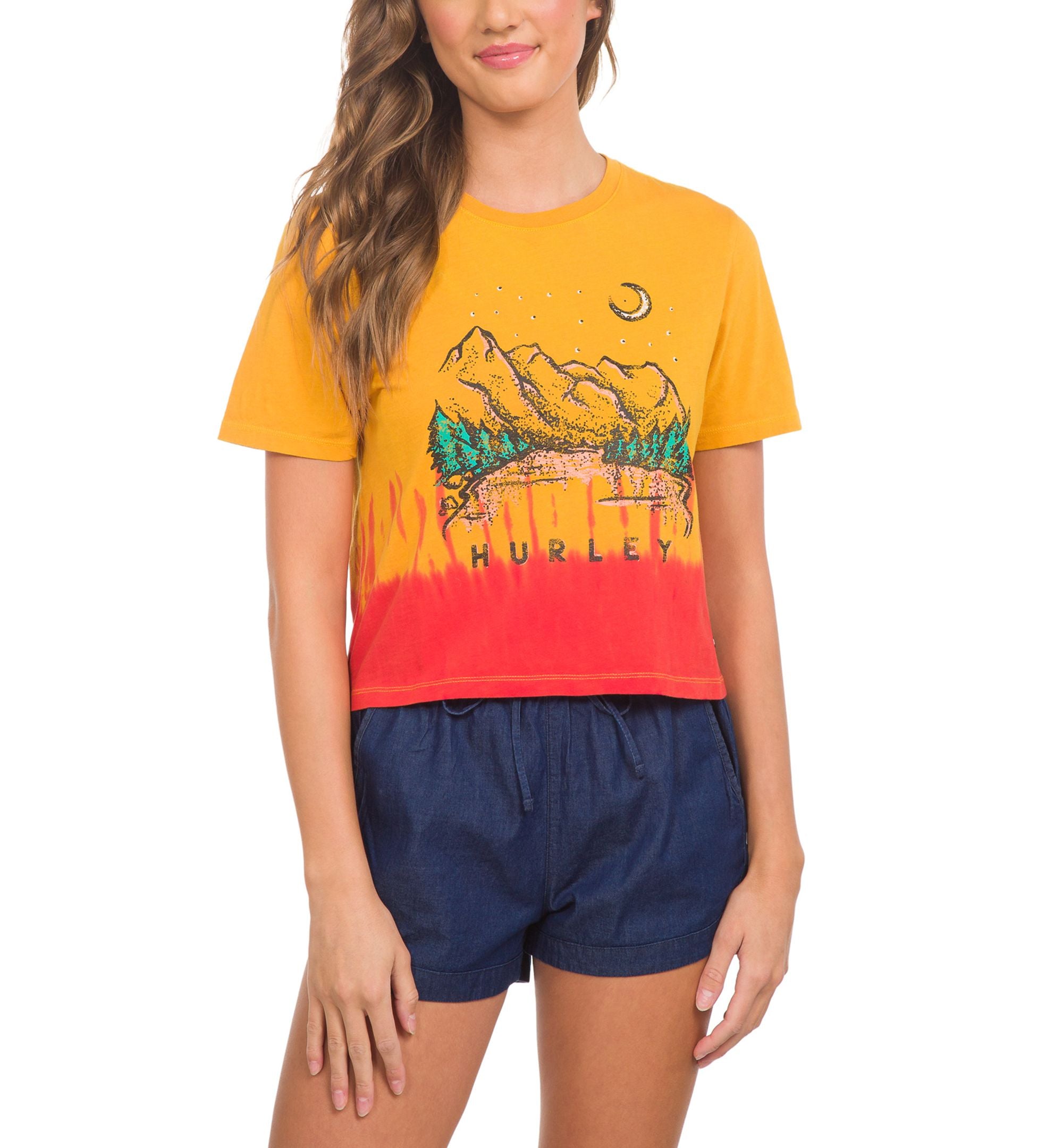 Juniors' Moonlake Cropped T-Shirt