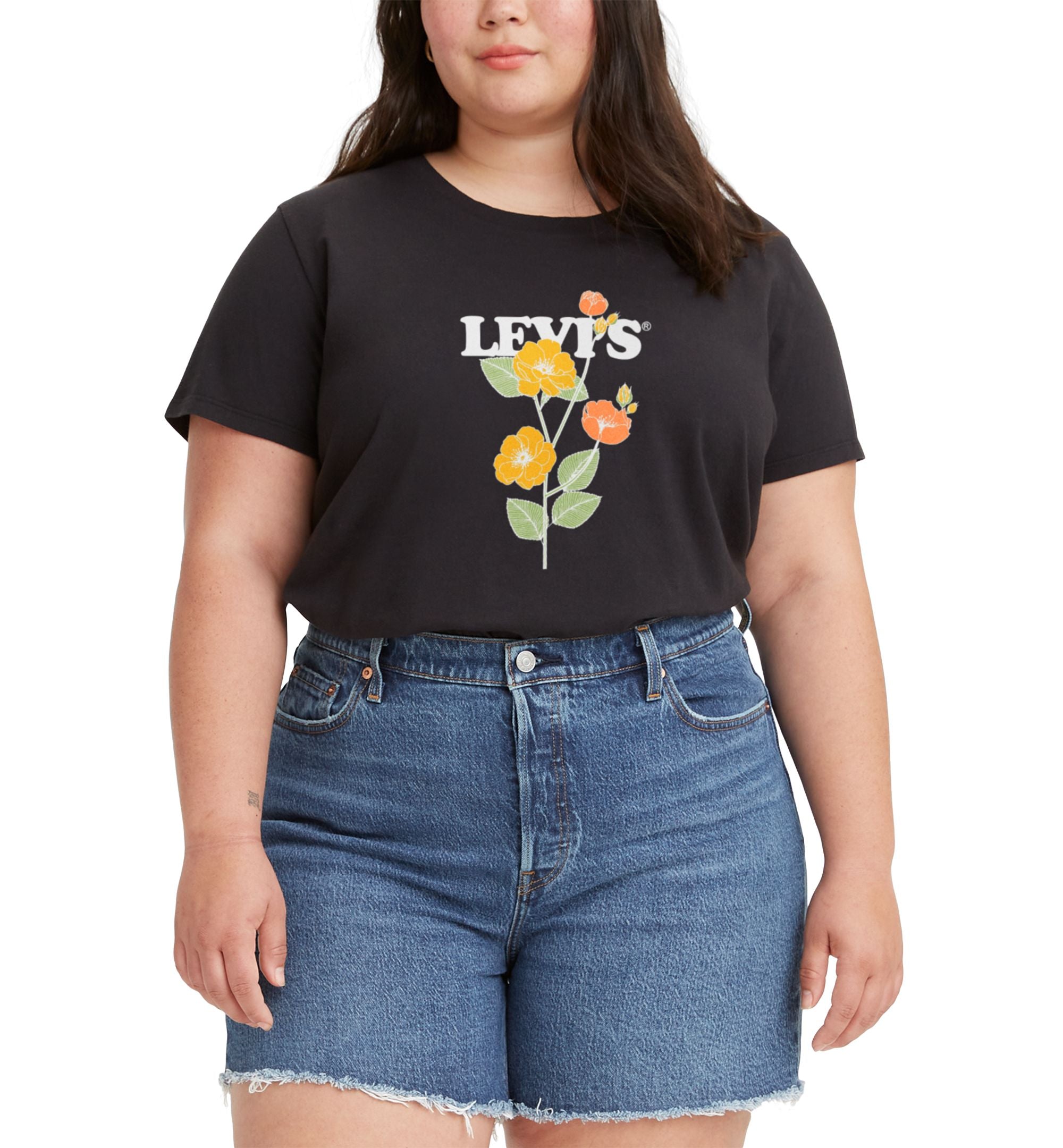 Levis Trendy Plus Size Logo Perfect T-Shirt