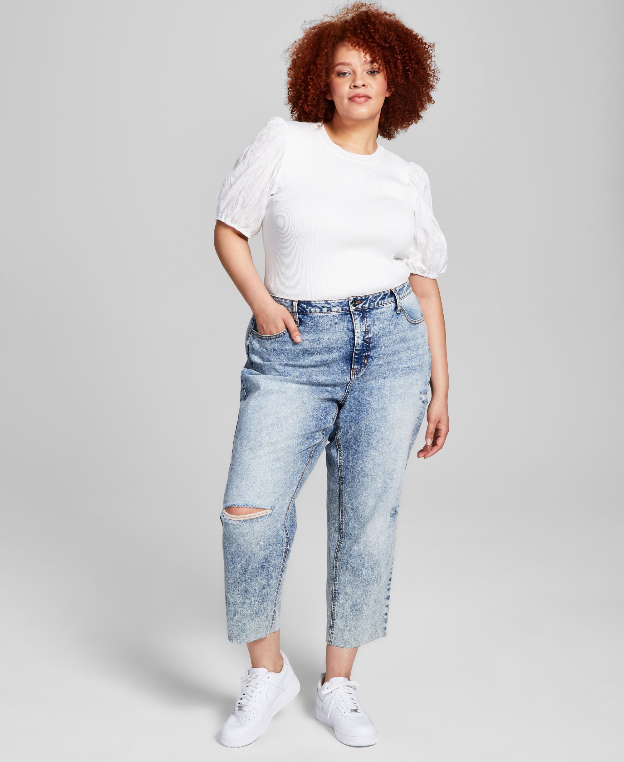Now This Trendy Plus Size Mom Jeans