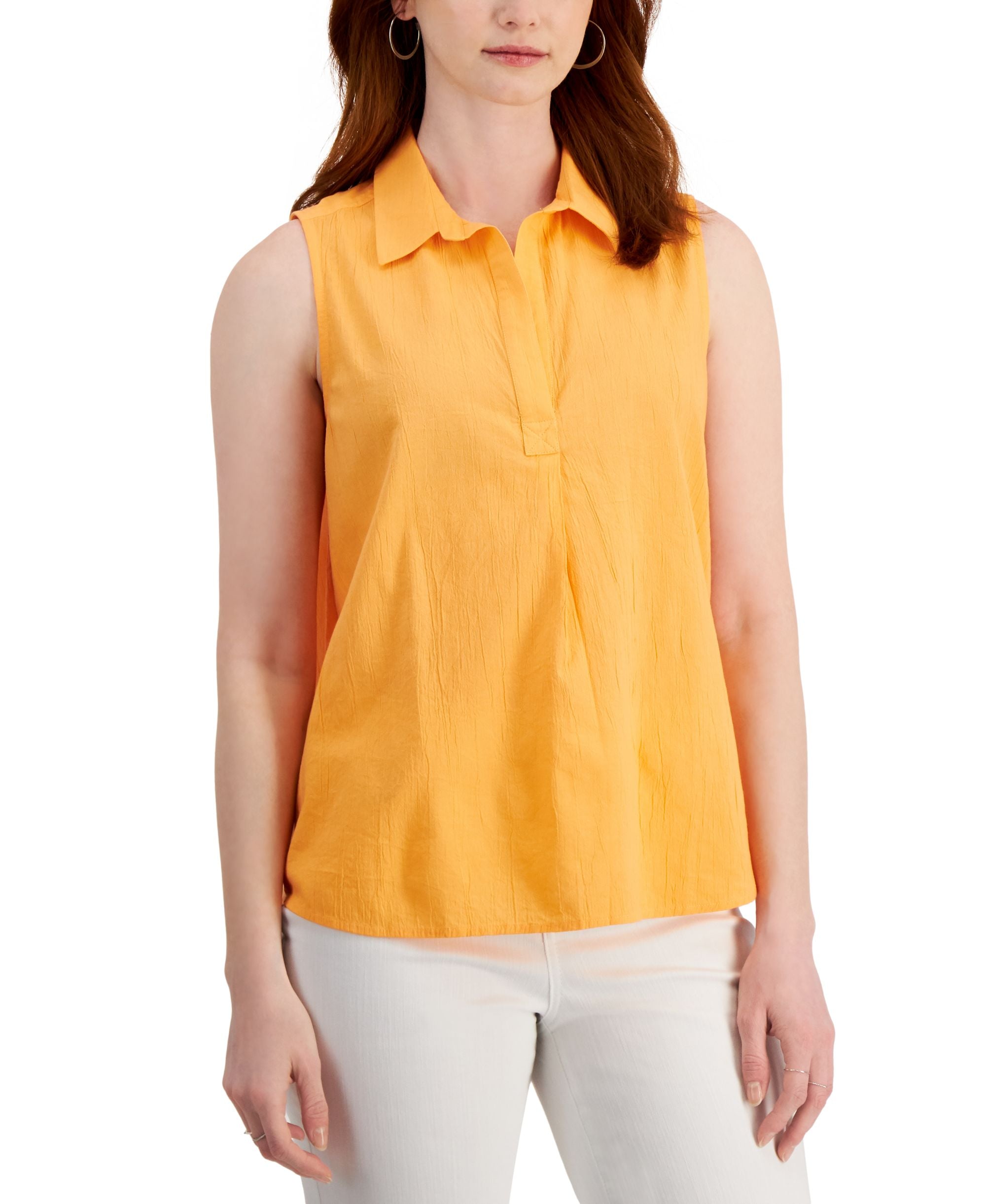Style & Co Womens Sleeveless Popover Top