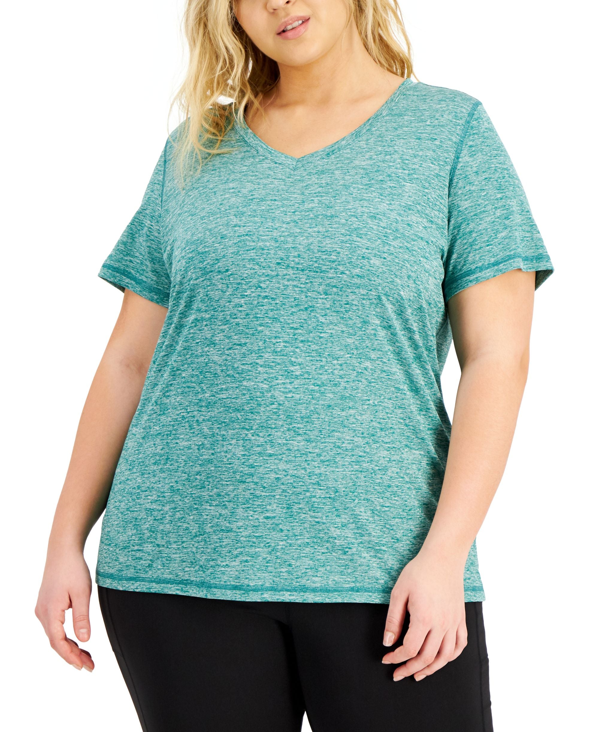 ID Ideology Womens Essentials Rapidry Heathered Performance T-Shirt