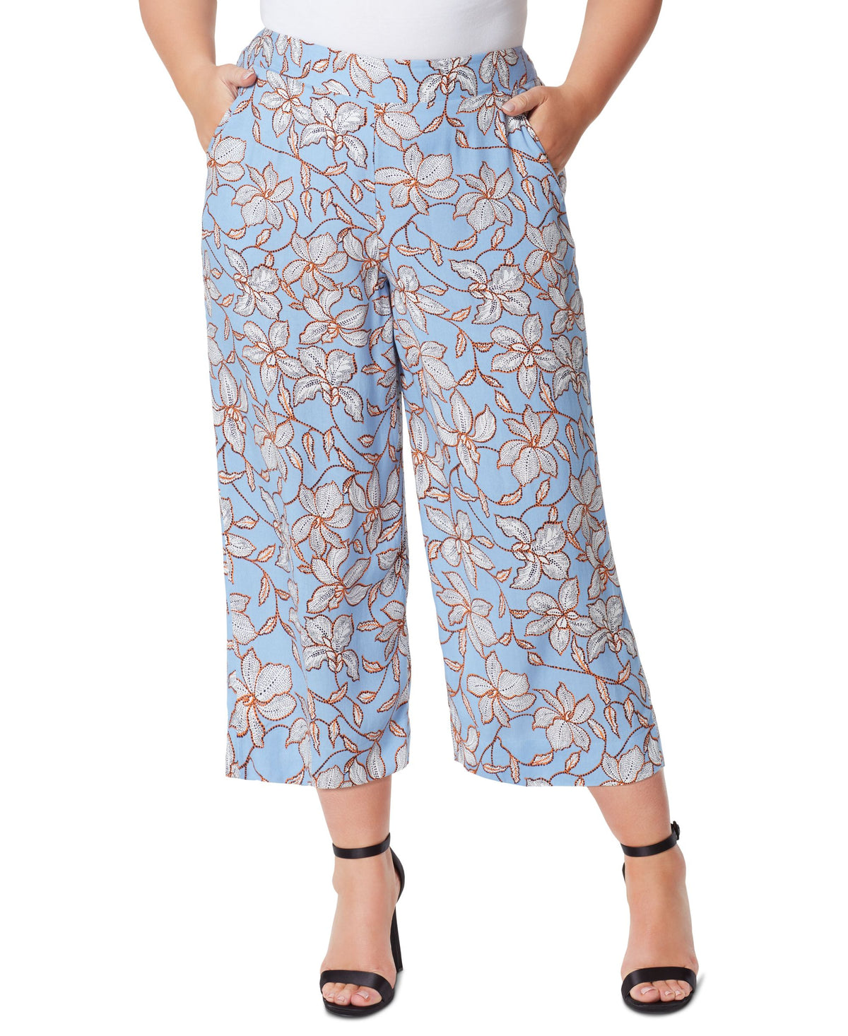 Jessica Simpson Trendy Plus Size Imogen Wide Leg Soft Pants
