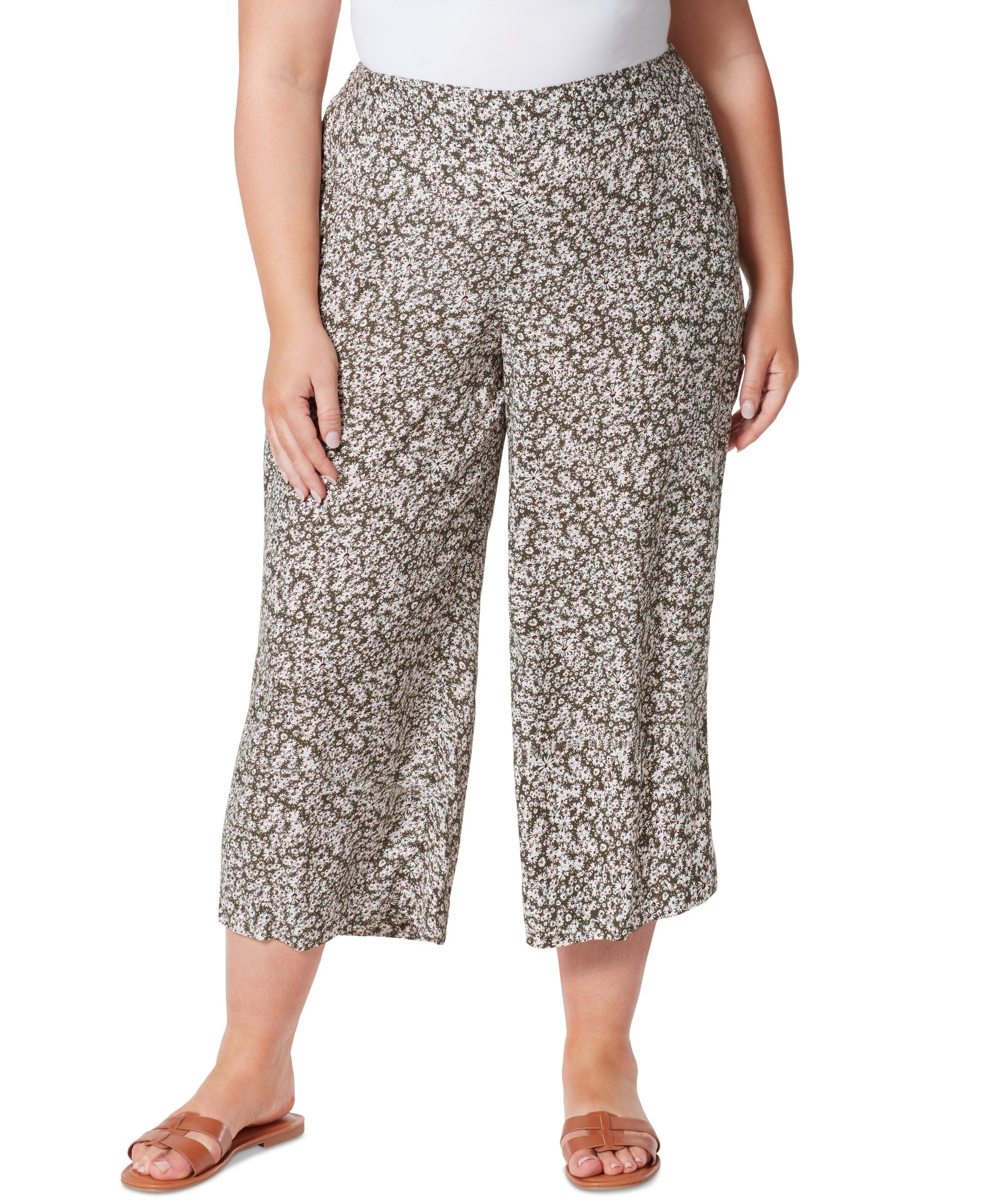 Jessica Simpson Trendy Plus Size Imogen Wide Leg Soft Pants