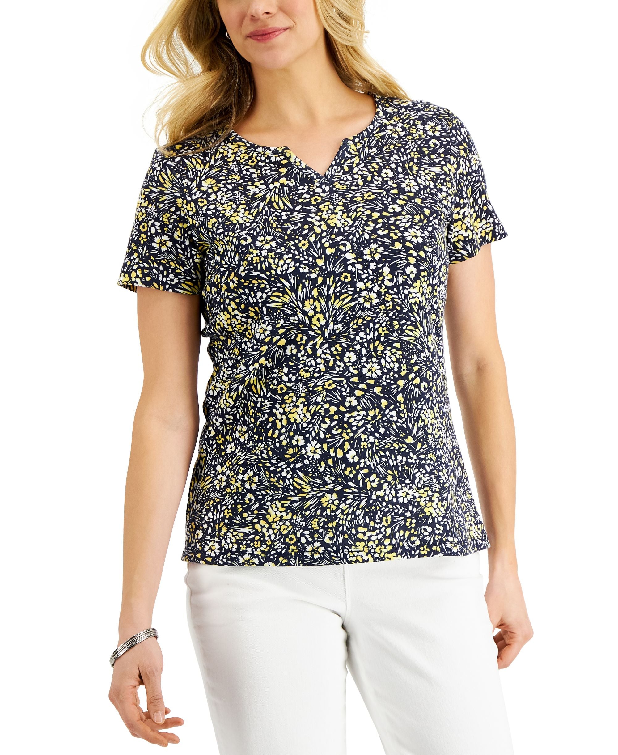 Women's Ditsy Dream Floral-Print Top