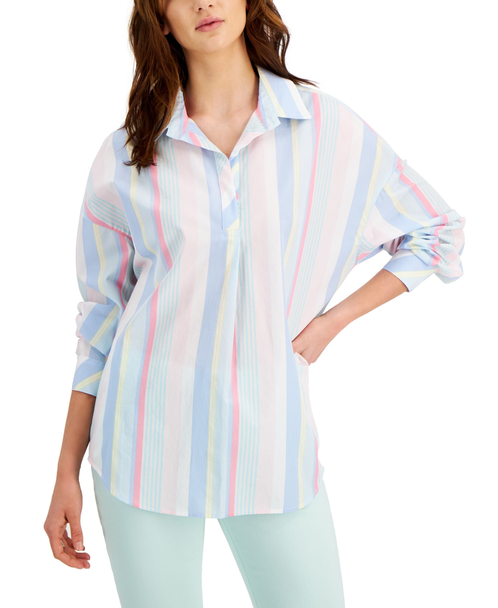 Tommy Hilfiger Stripe Popover Tunic