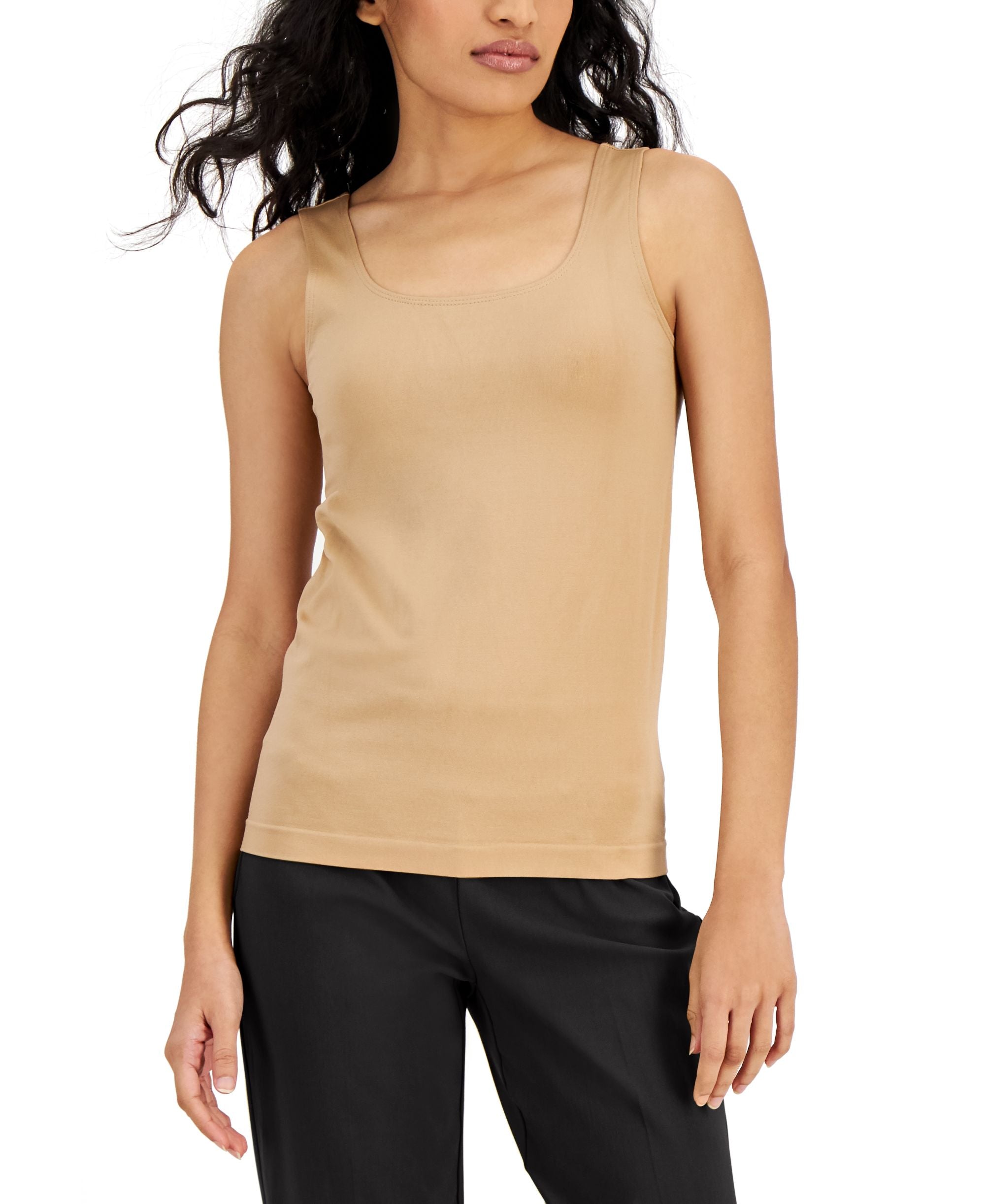 Alfani Seamless Scoop Neck Tank Top