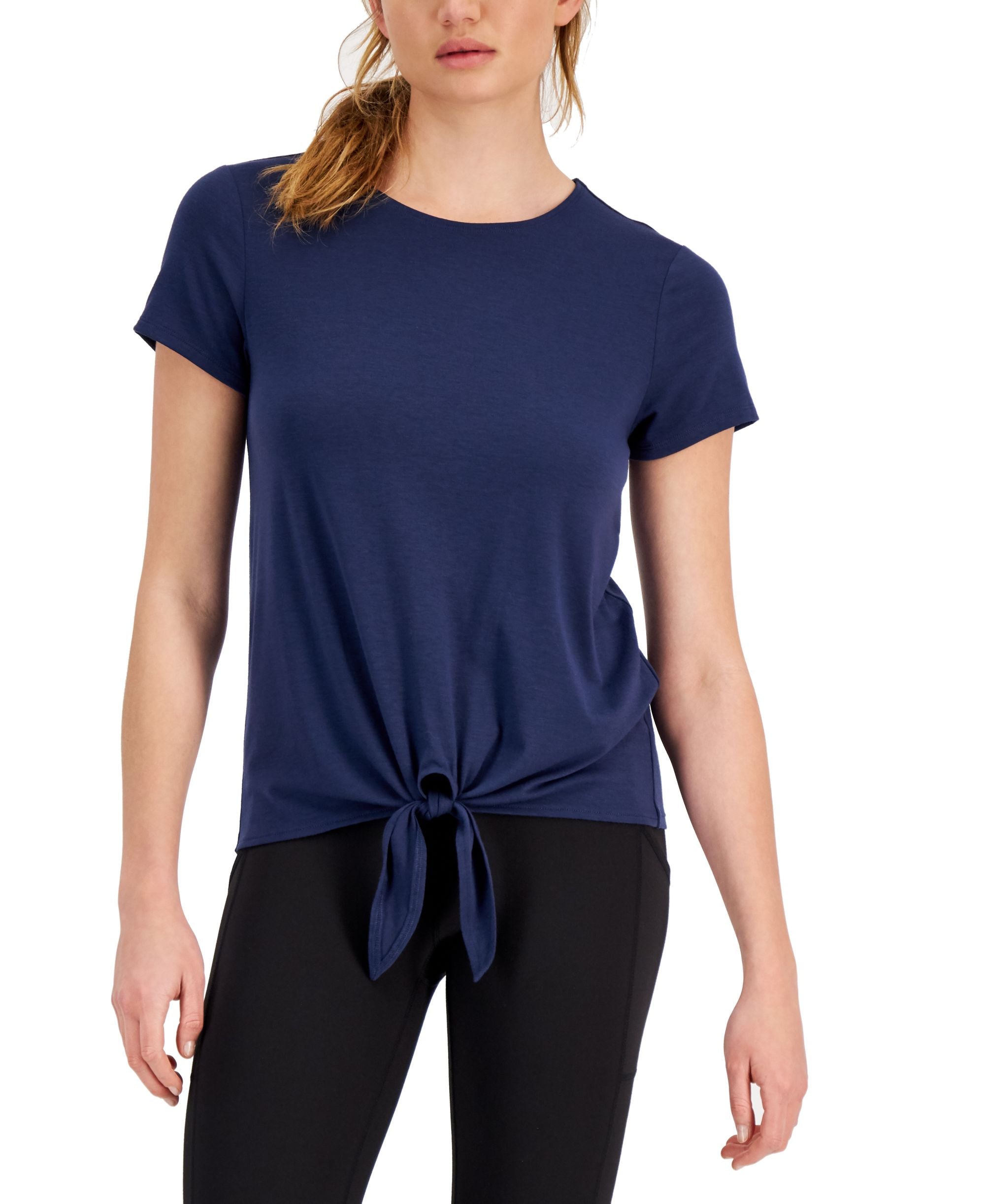 ID Ideology Womens Knot Front T-Shirt