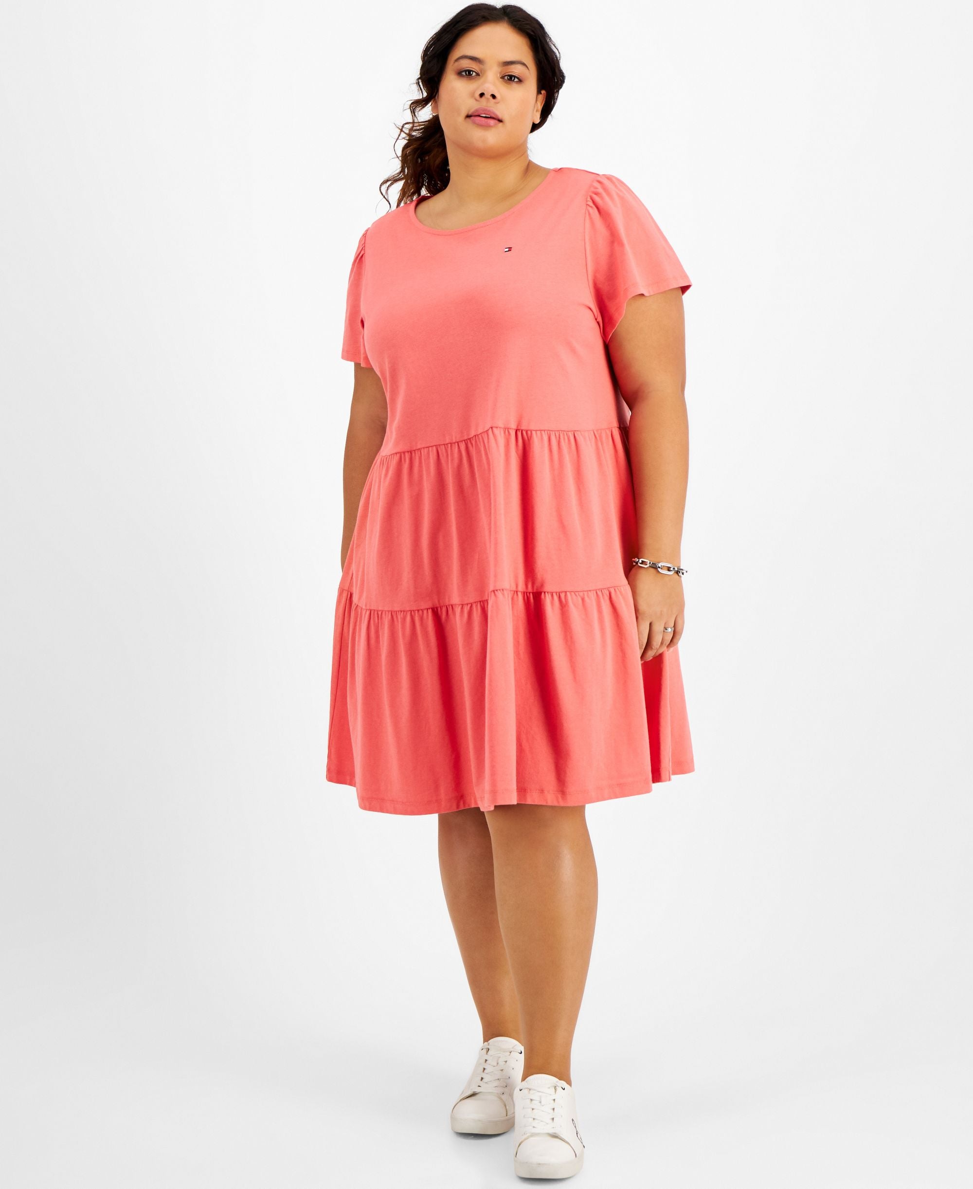 Plus Size Tiered Dress