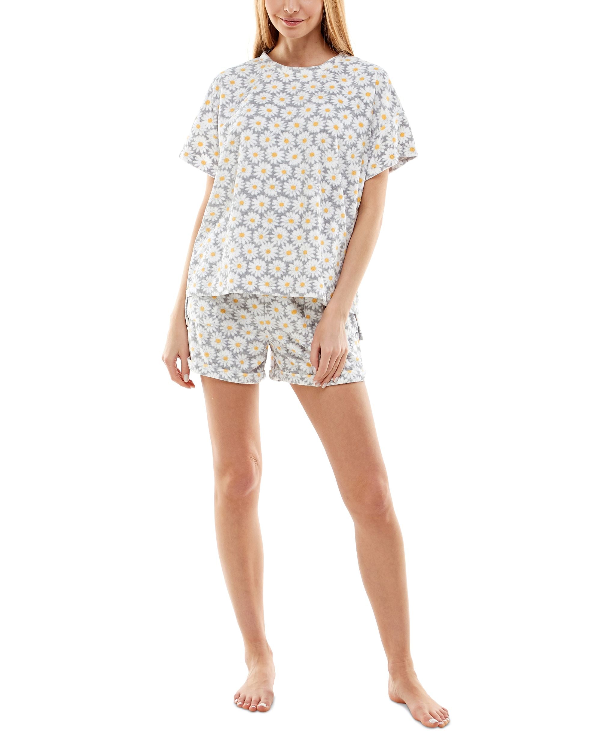 Roudelain Soft Terry Cloth T-Shirt Shorts Set