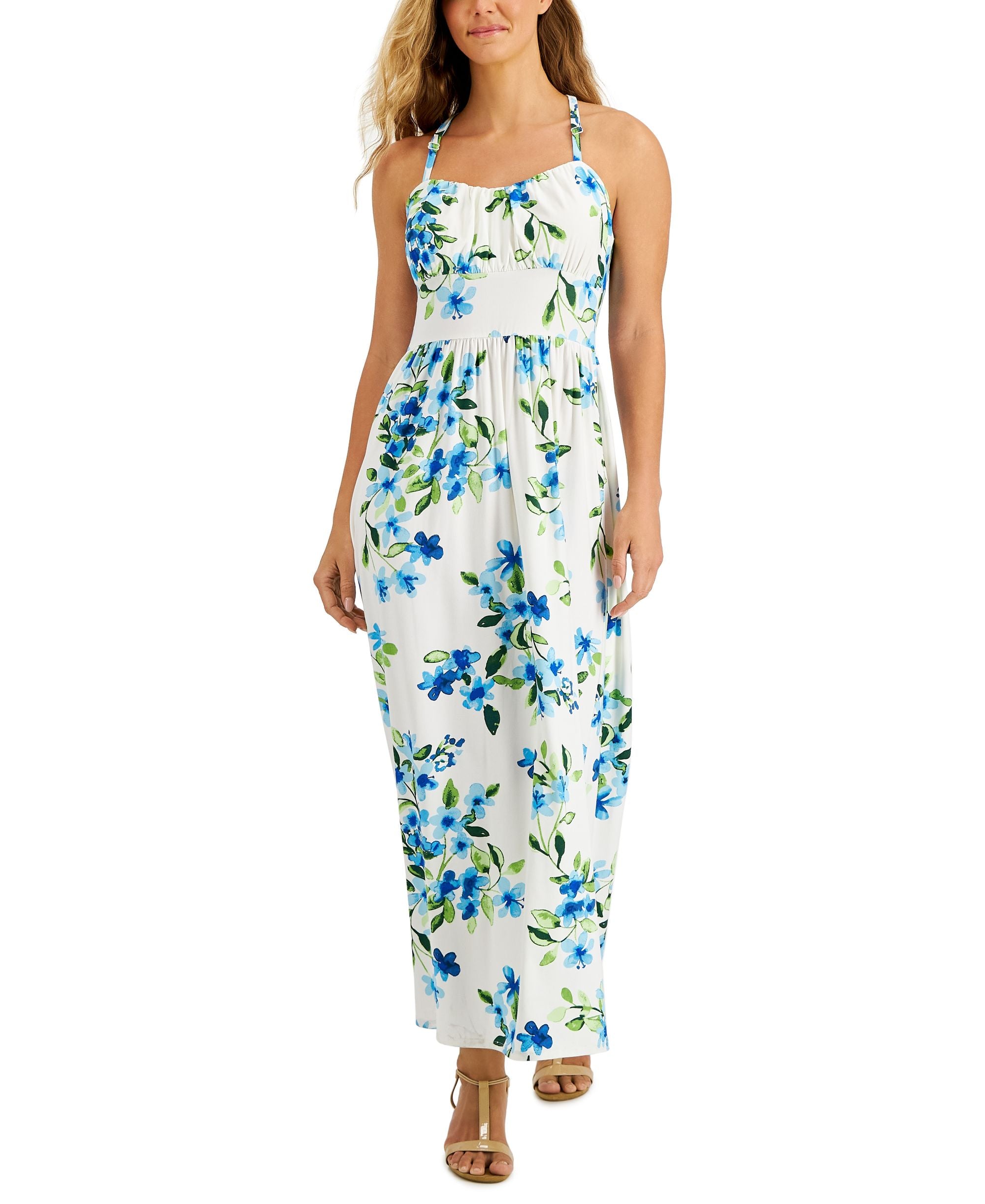 Jamie Layla Petite Floral Print Empire Maxi Dress