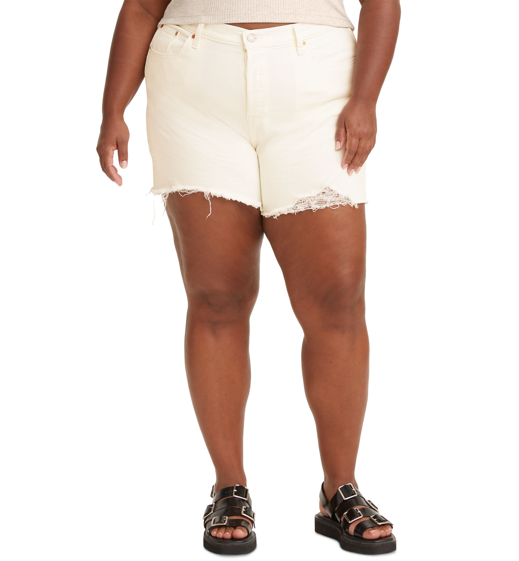 Levis Trendy Plus Size "501" Denim Shorts