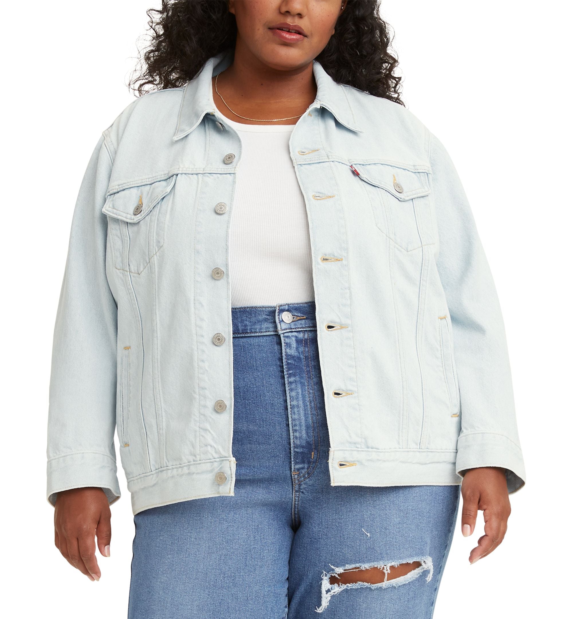 Levis Trendy Plus Size Ex Boyfriend Trucker Jacket